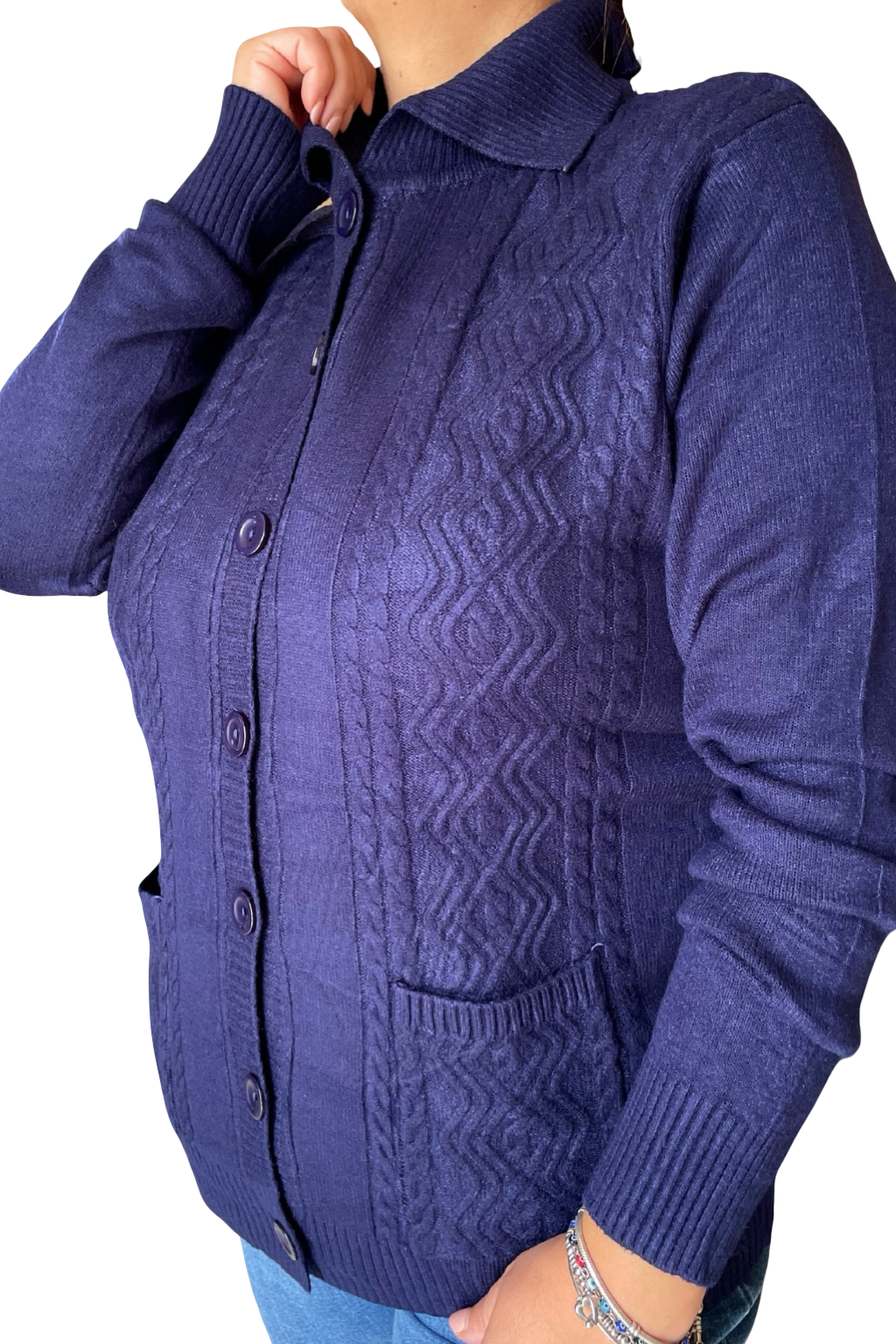 Cardigan con bottoni