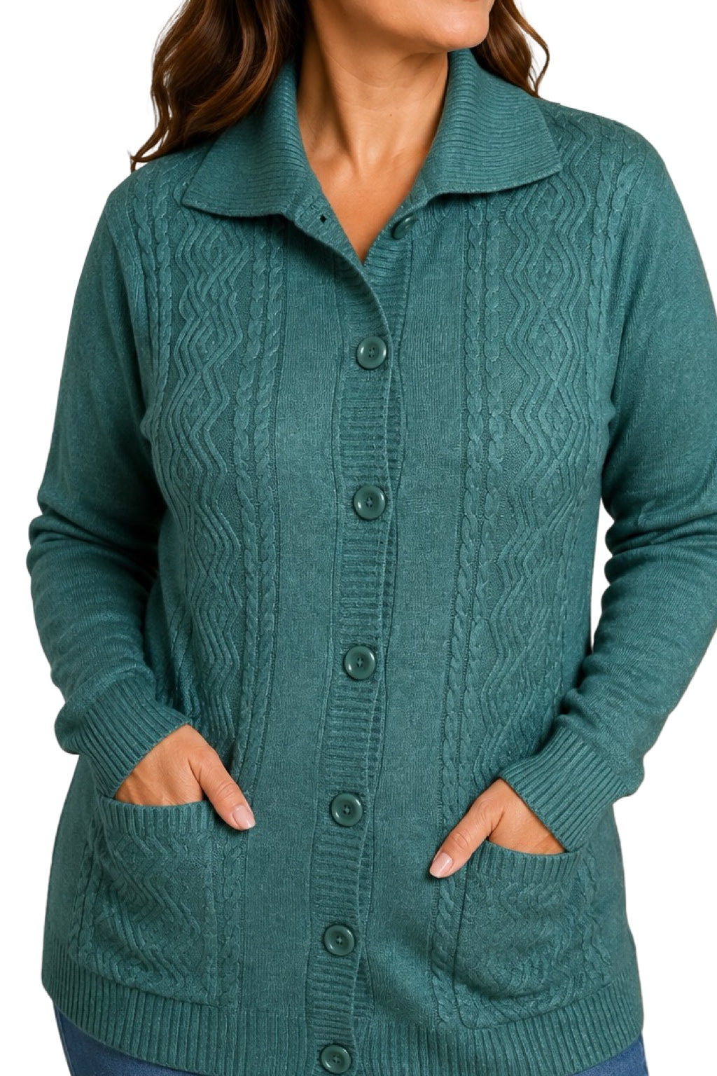 Cardigan Bottoni e Tasche