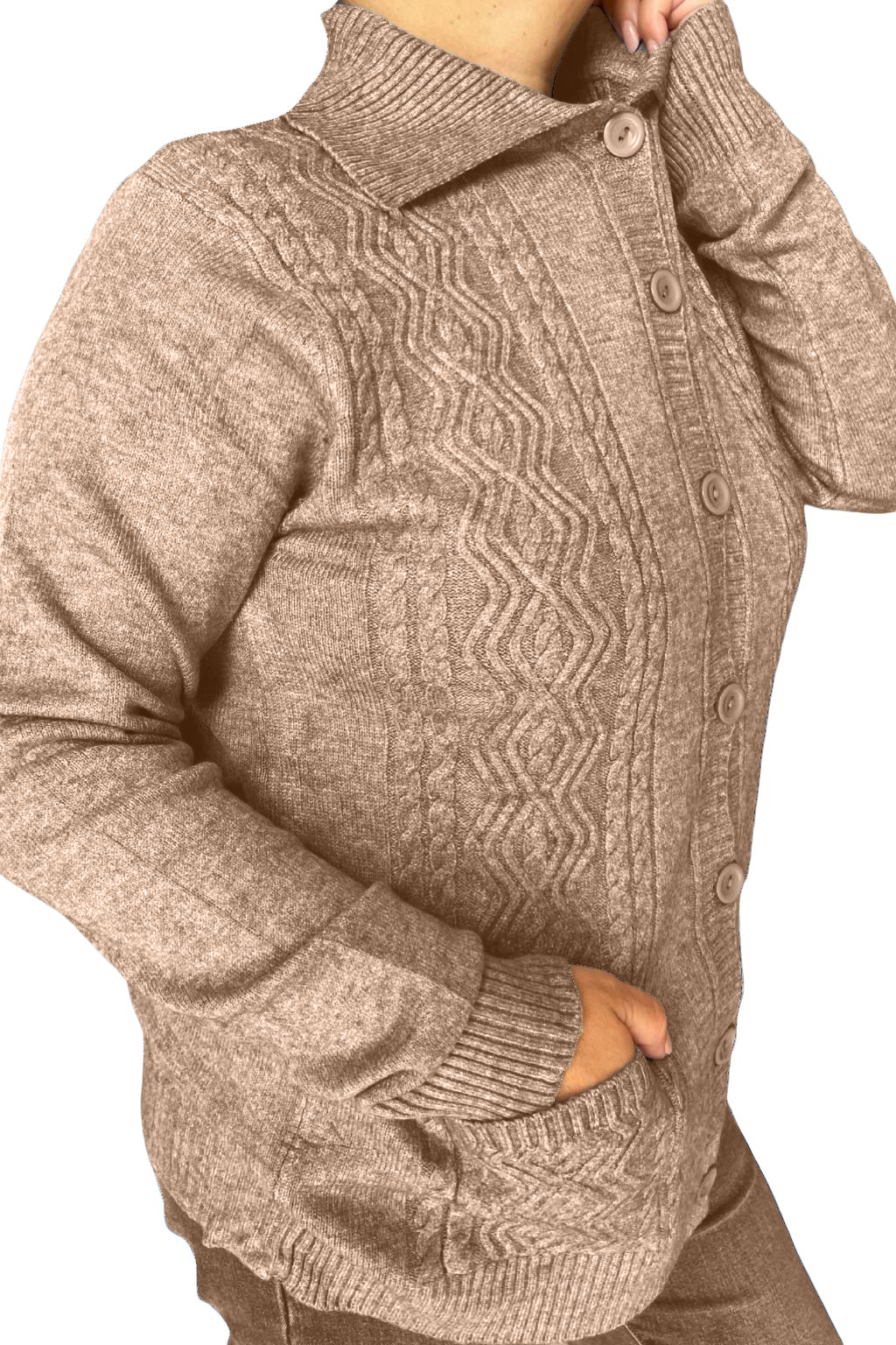 Cardigan con bottoni