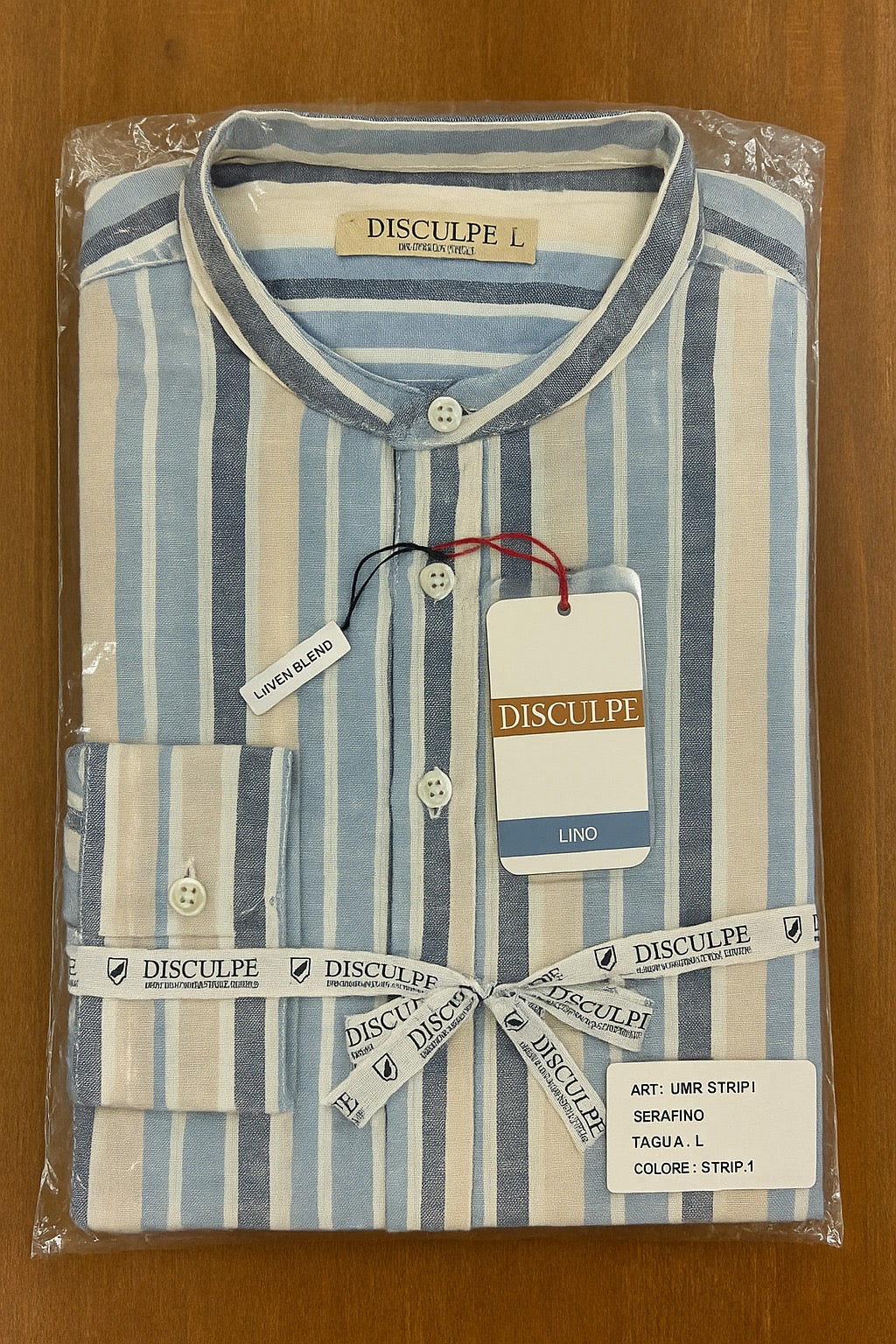 Camicia in lino a Righe