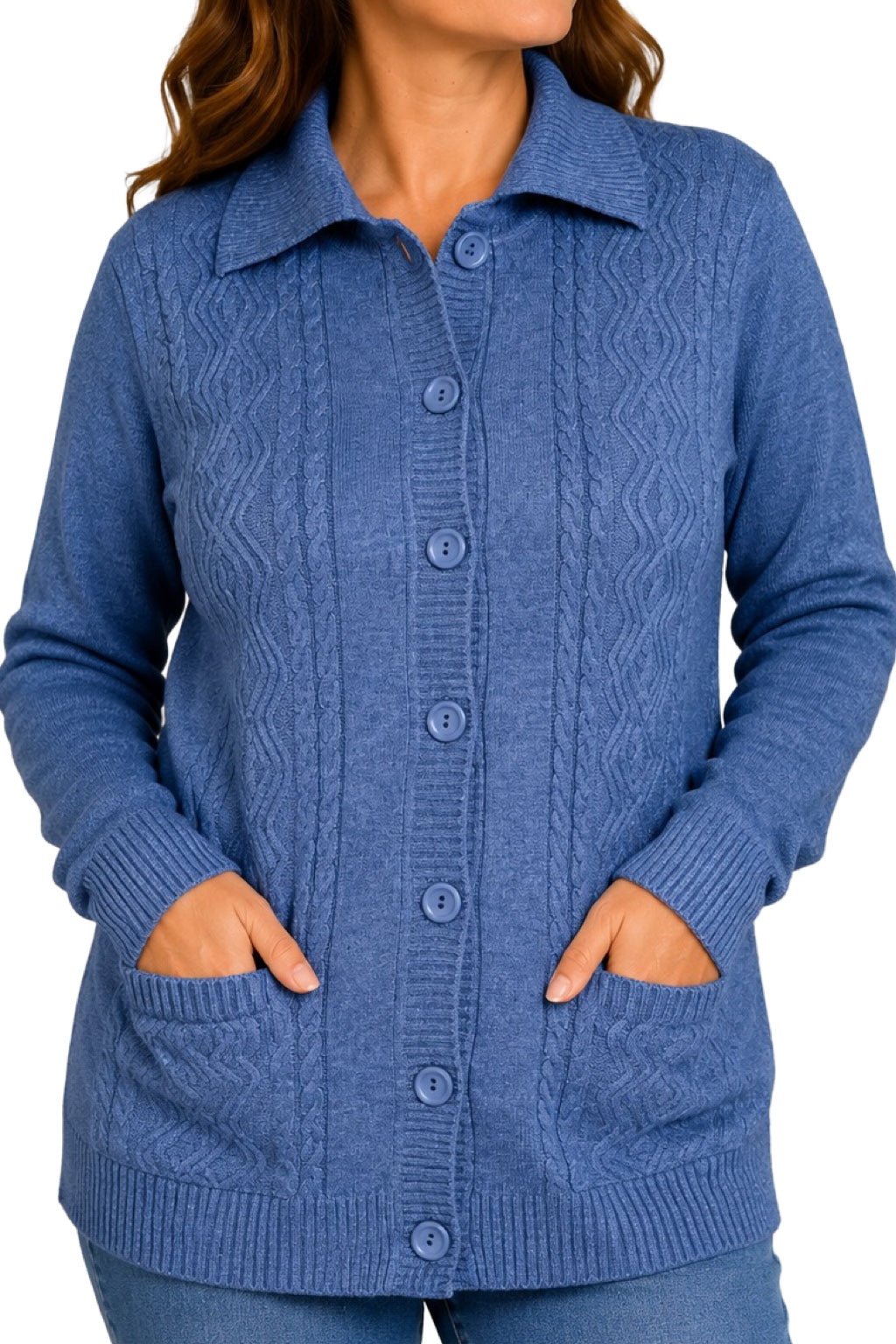 Cardigan Bottoni e Tasche