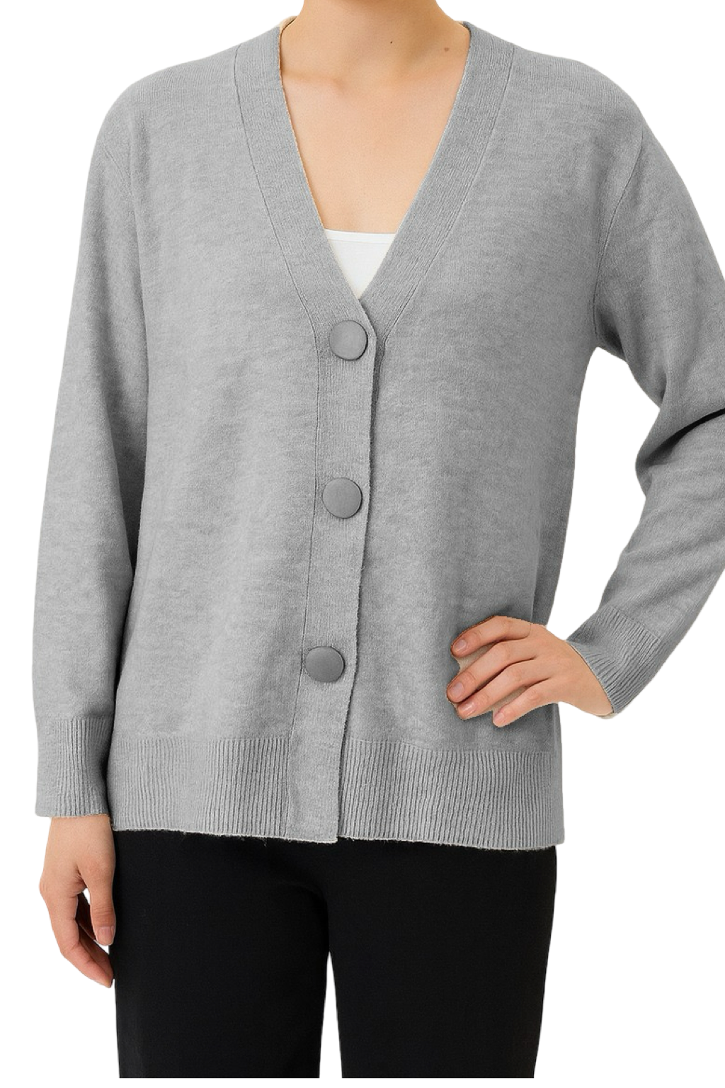 Cardigan Bottoni Dorati