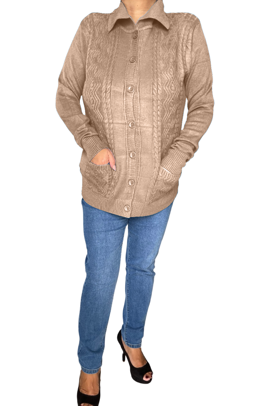 Cardigan con bottoni