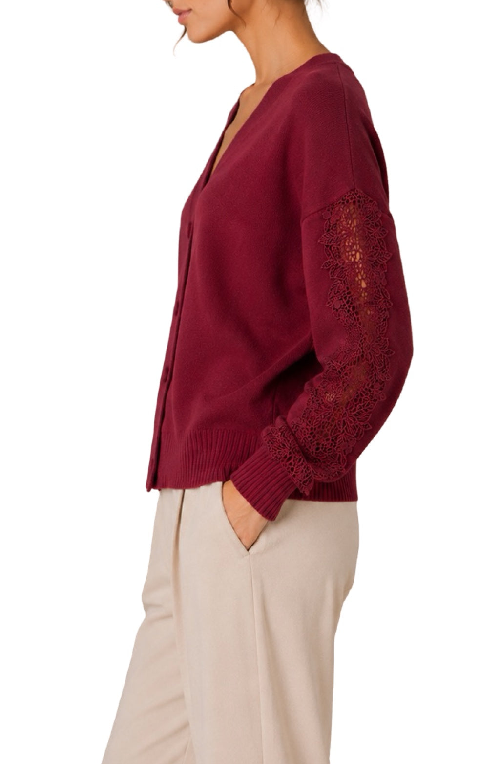 Cardigan Chic Maniche in Pizzo