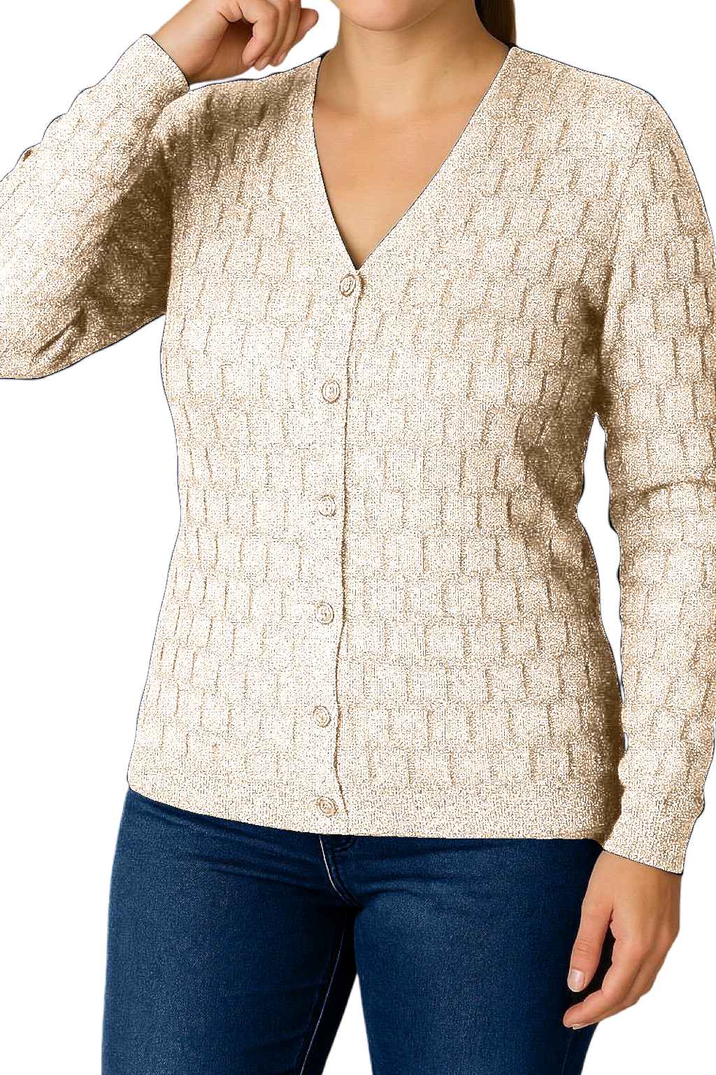 Maglia Glitter con bottoncini
