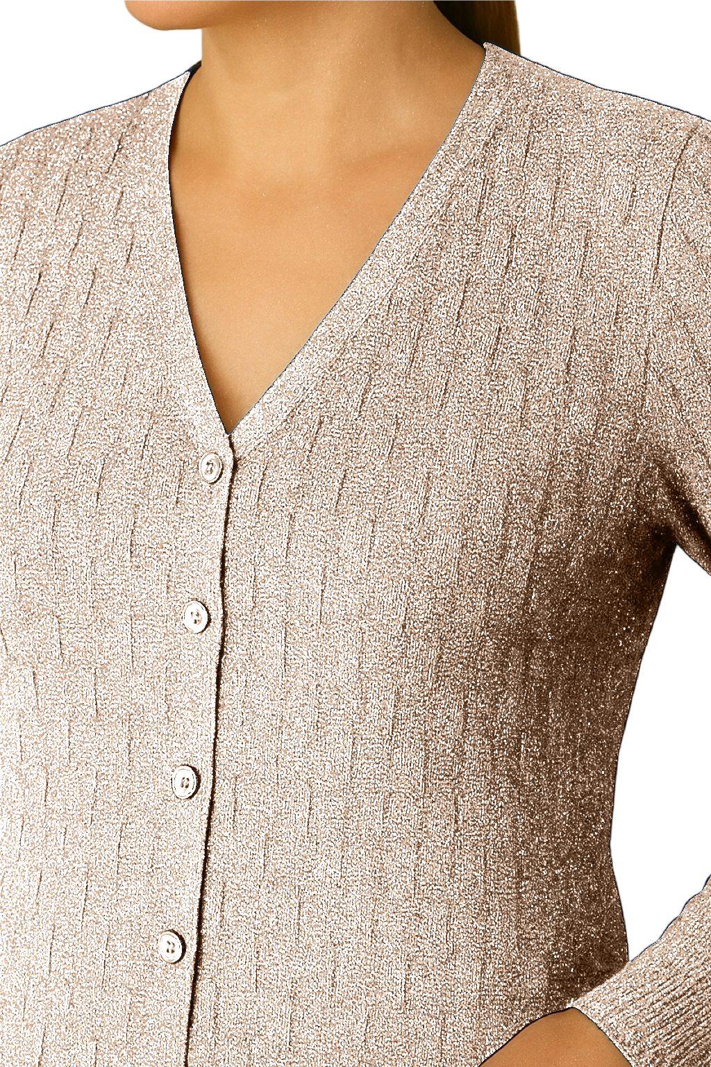 Maglia Glitter con bottoncini