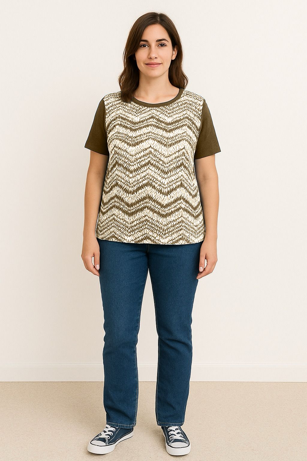 Maglia fantasia signora