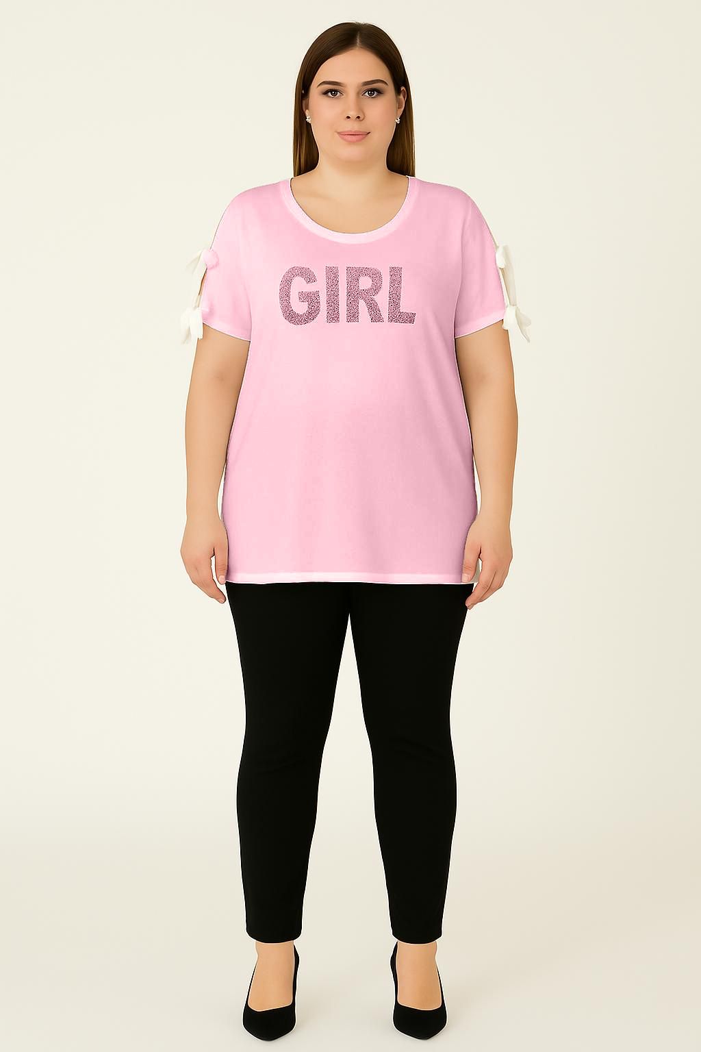 Maglia spalle scoperte con fiocchi