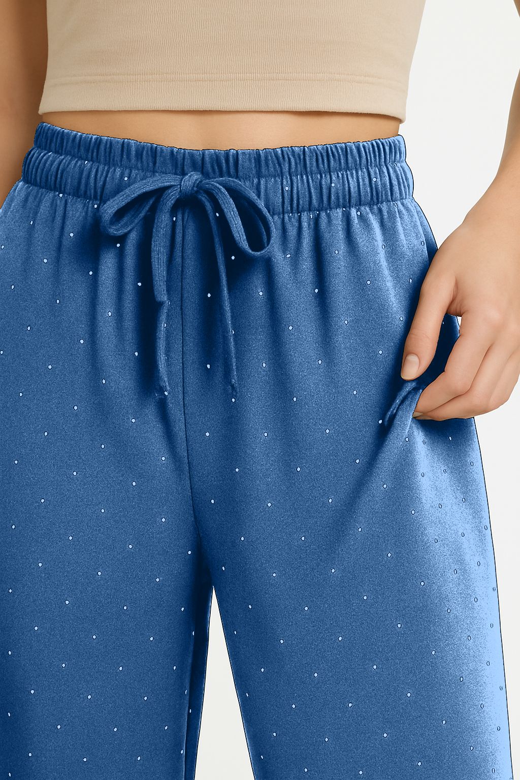 Pantaloni palazzo brillantini