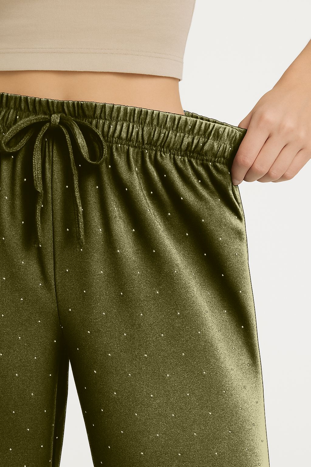 Pantaloni palazzo brillantini