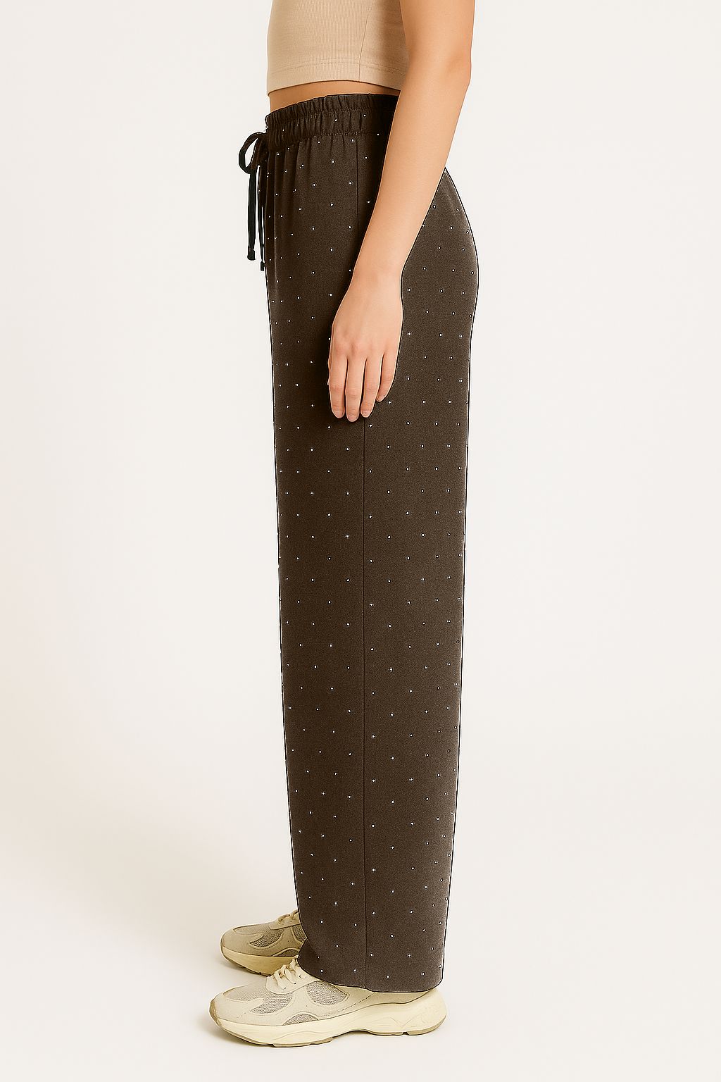 Pantaloni palazzo brillantini