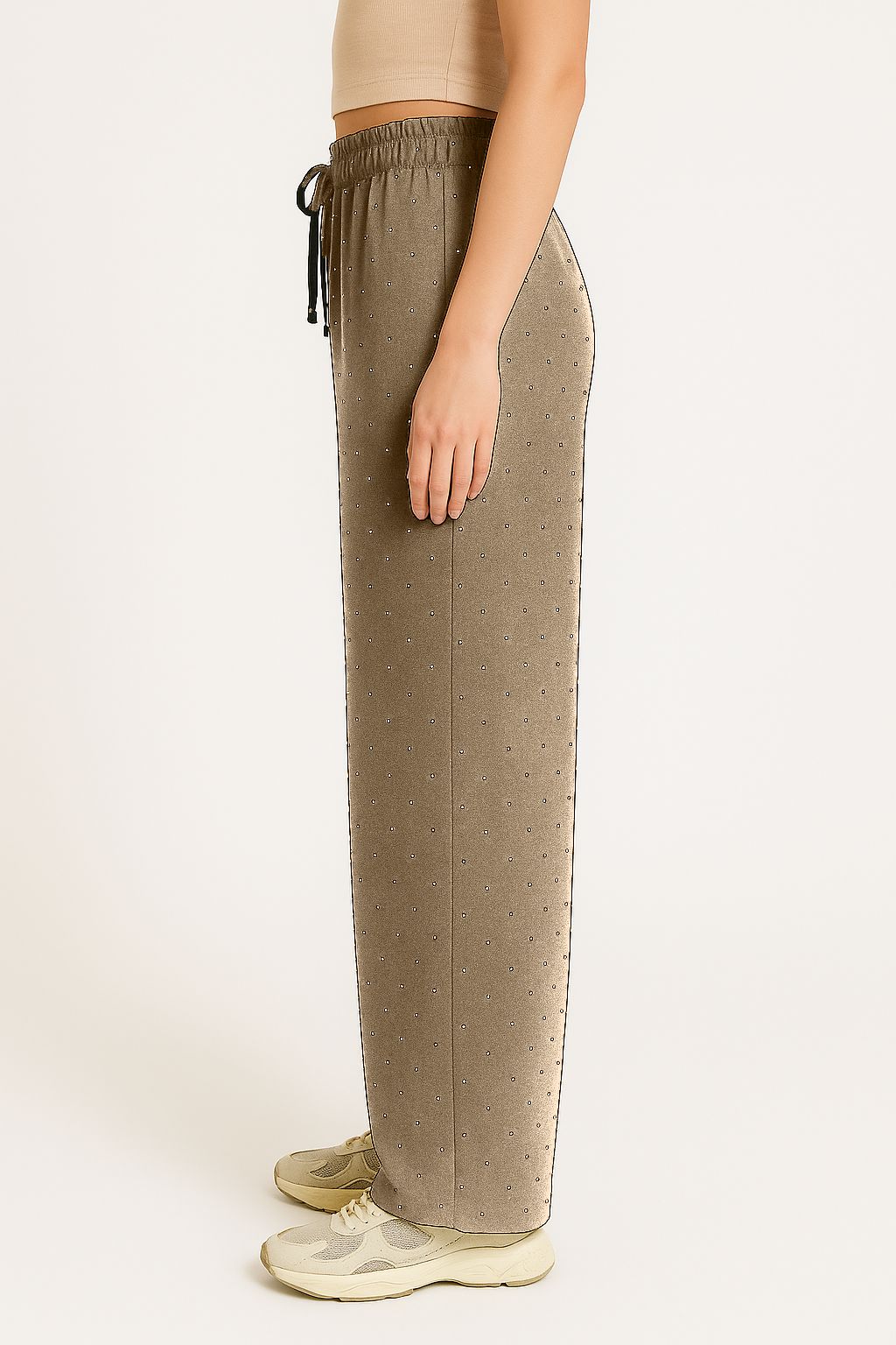 Pantaloni palazzo brillantini