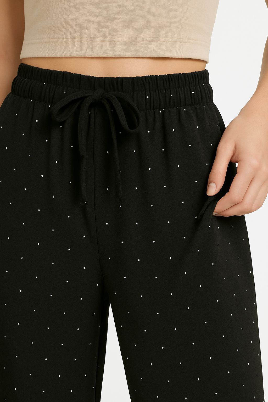 Pantaloni palazzo brillantini