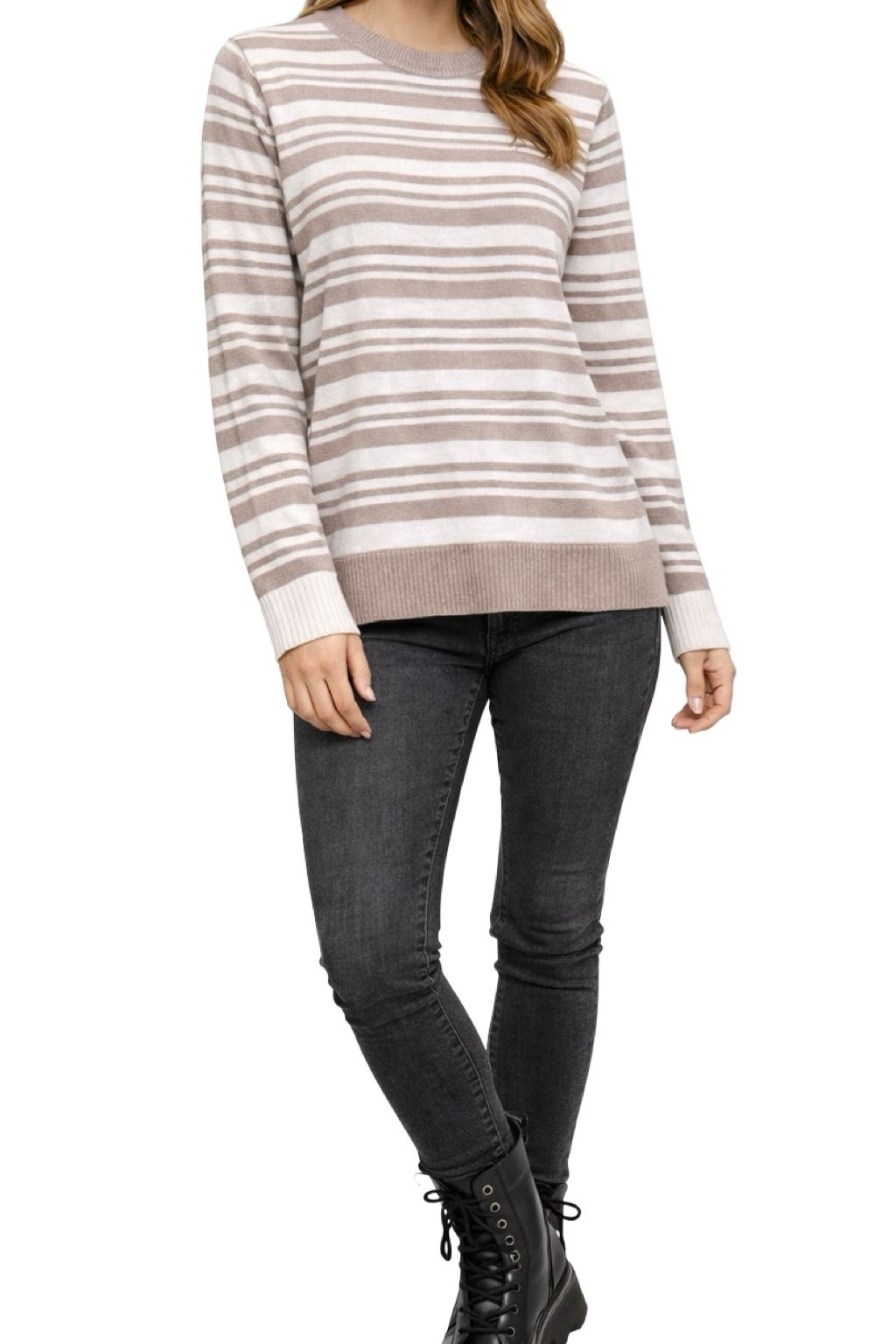 Maglioncino Girocollo a Righe