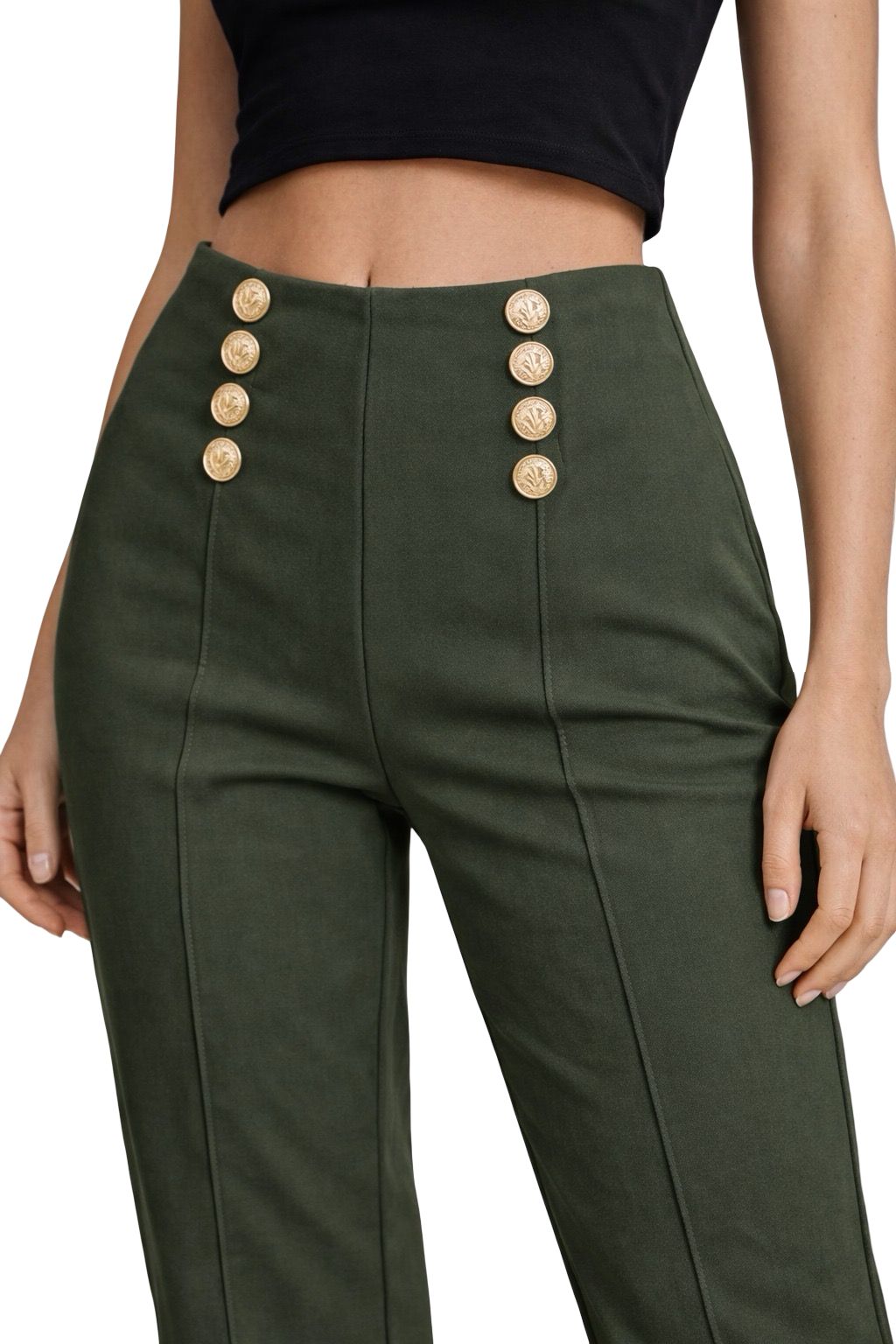 Leggings con Bottoni