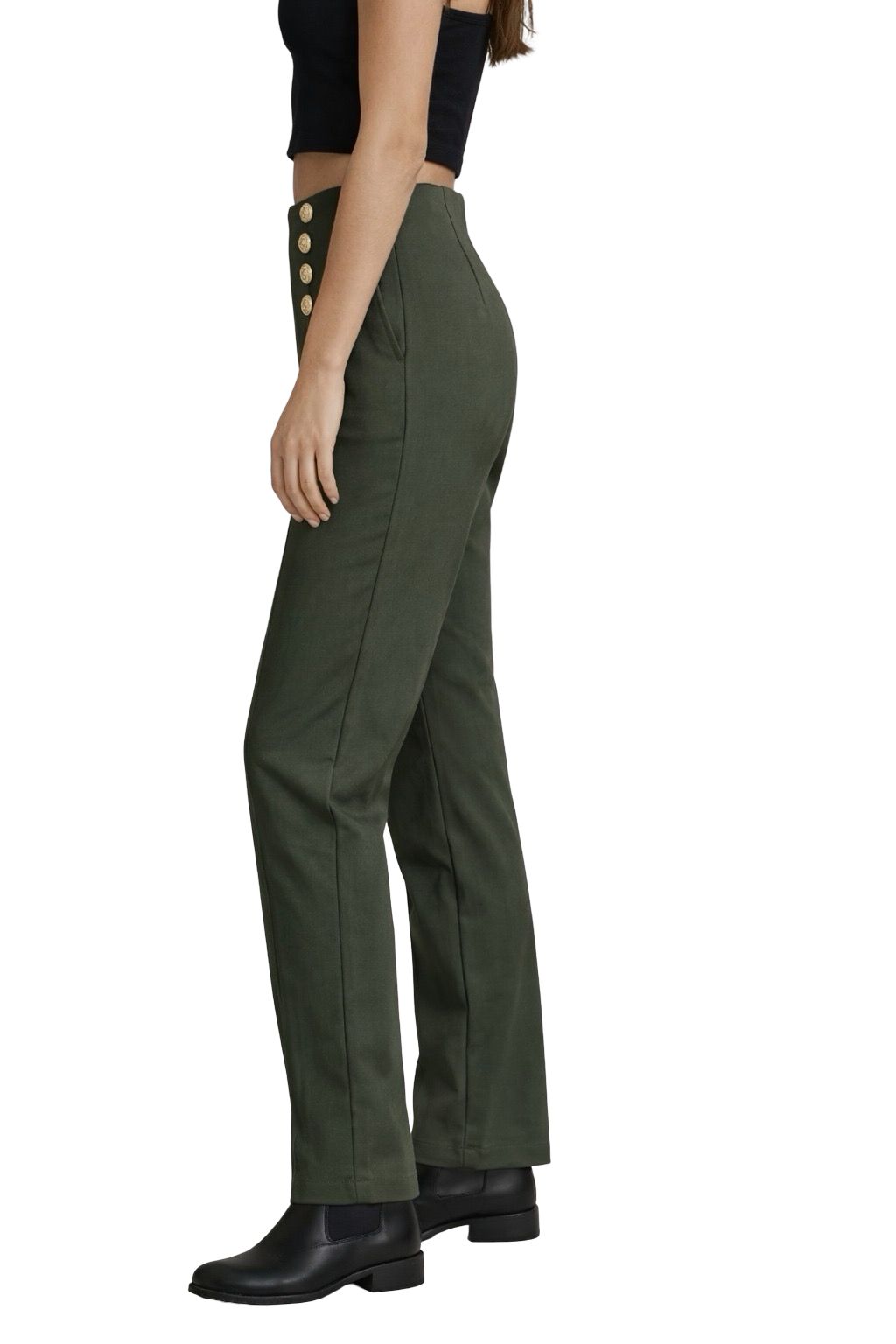 Leggings con Bottoni