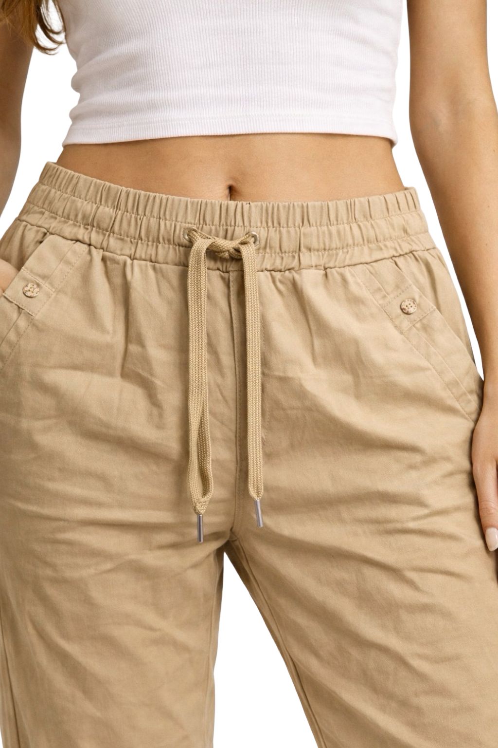 Pantaloni Cotone Elasticizzati
