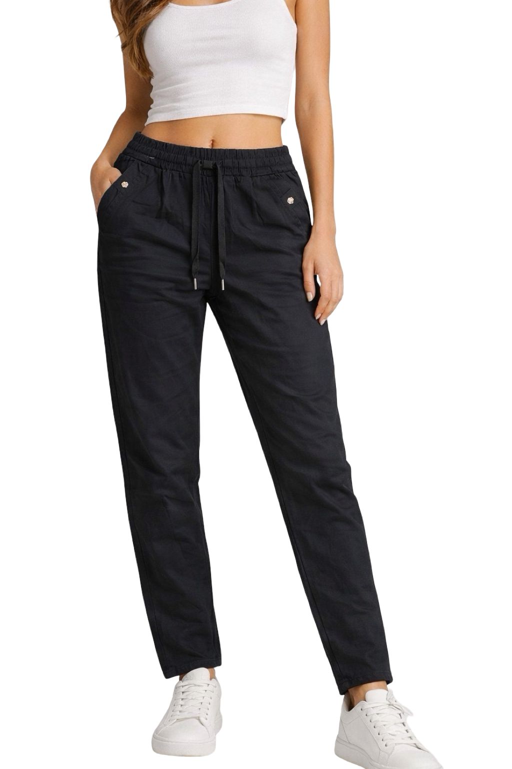 Pantaloni Cotone Elasticizzati