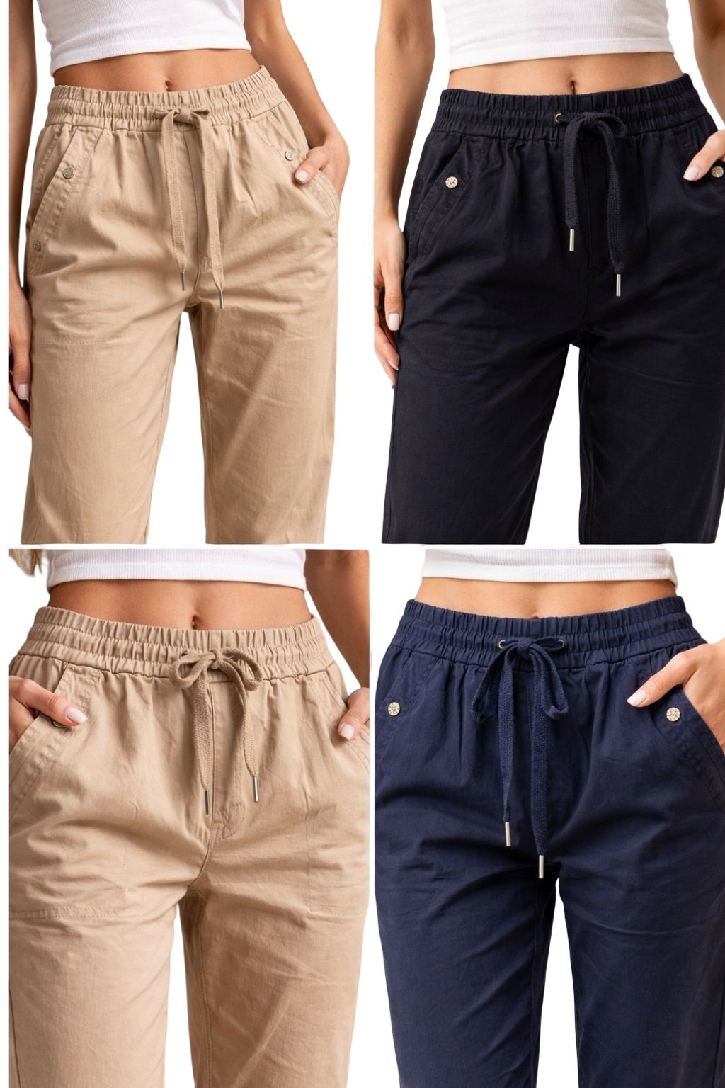 Pantaloni Cotone Elasticizzati