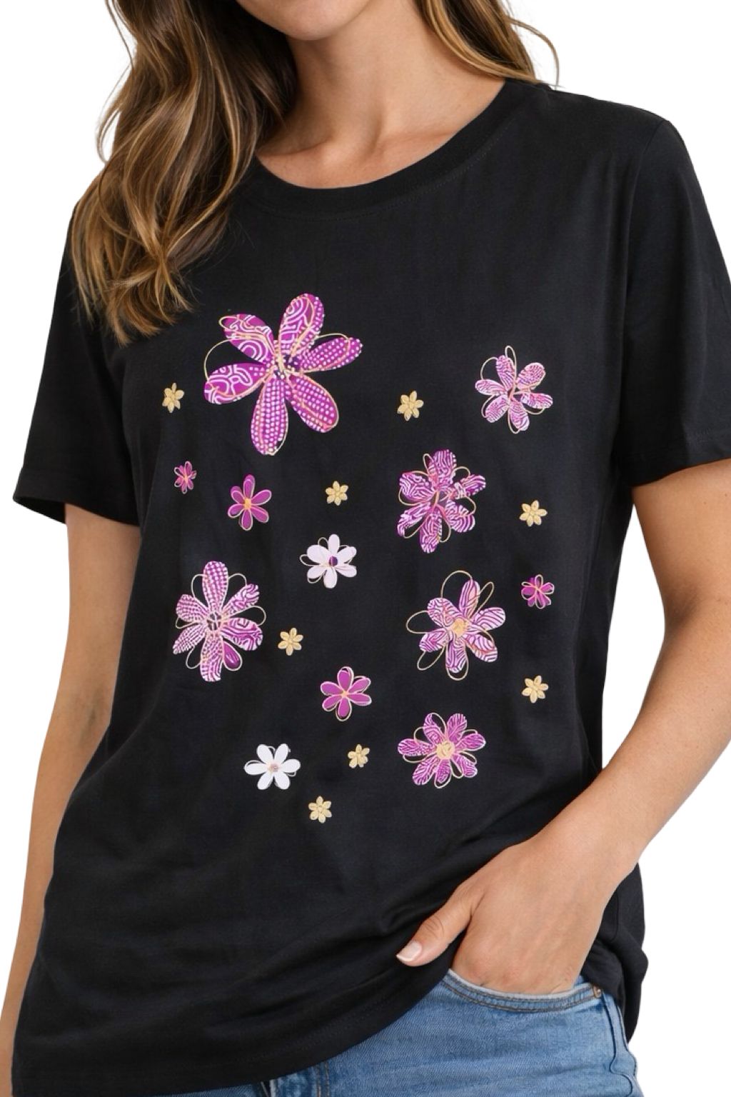 T-Shirt Stampa Floreale
