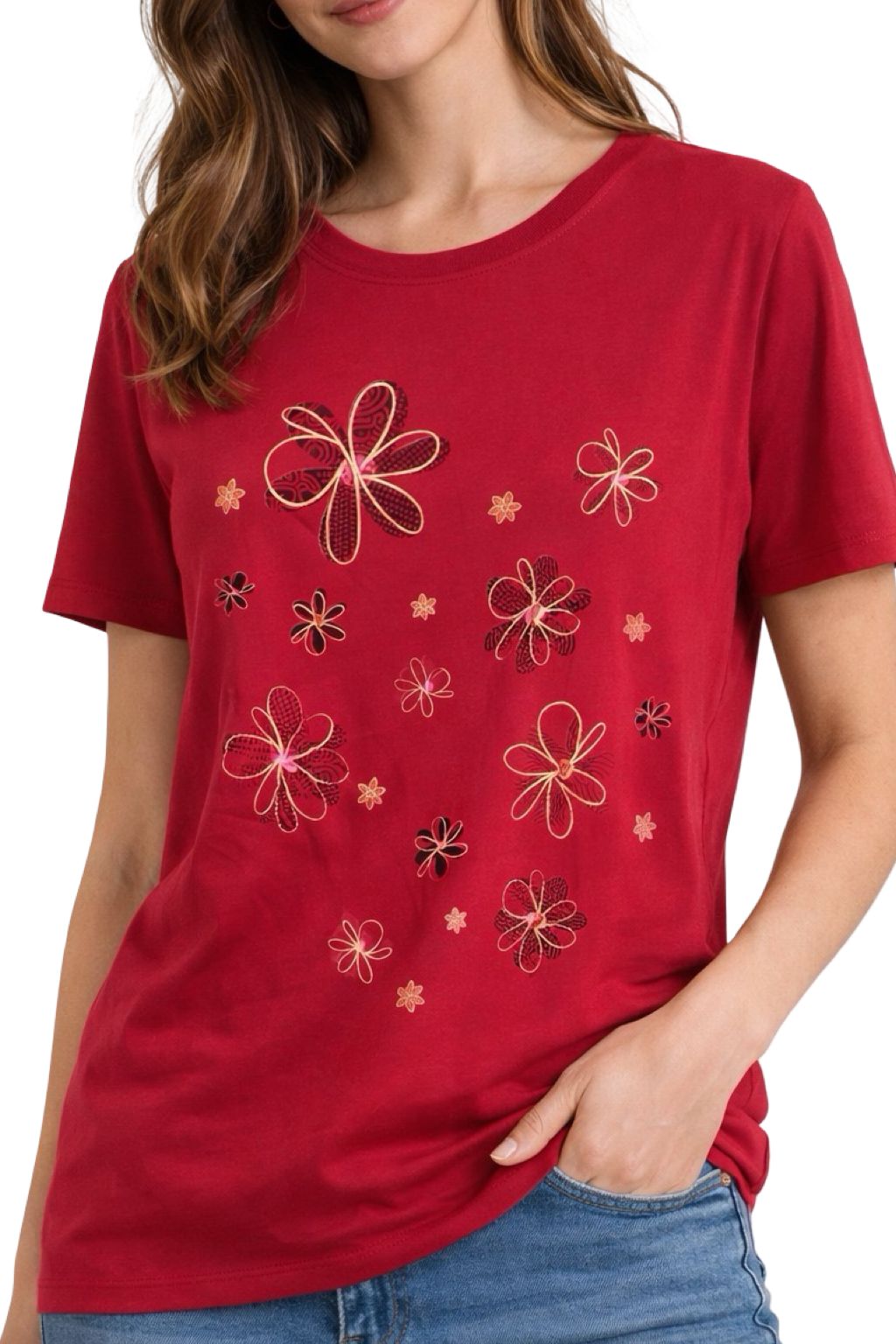 T-Shirt Stampa Floreale