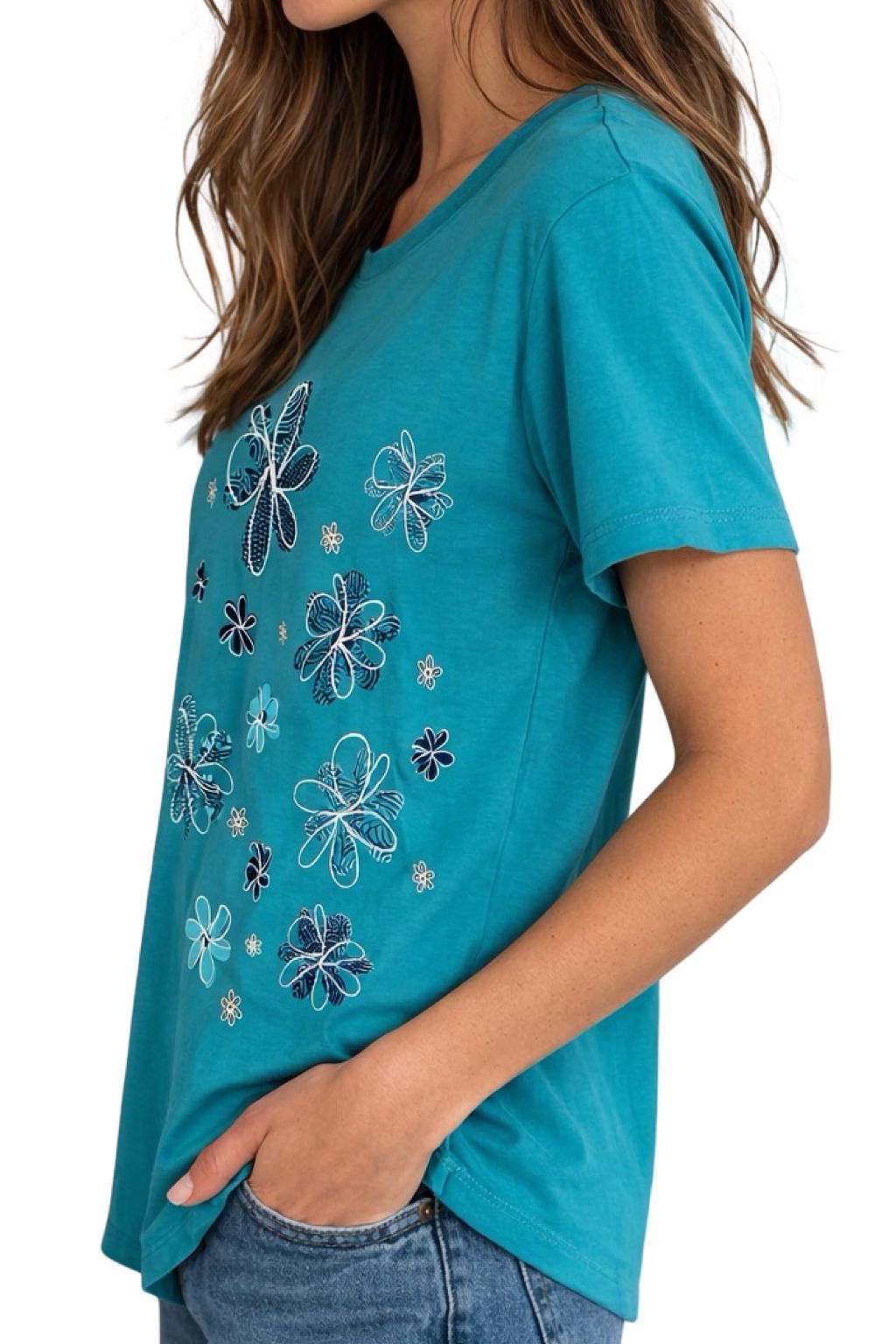 T-Shirt Stampa Floreale