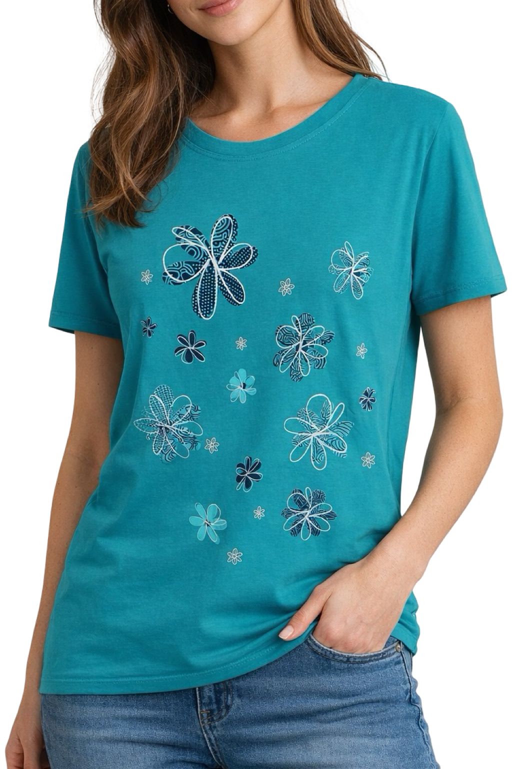 T-Shirt Stampa Floreale