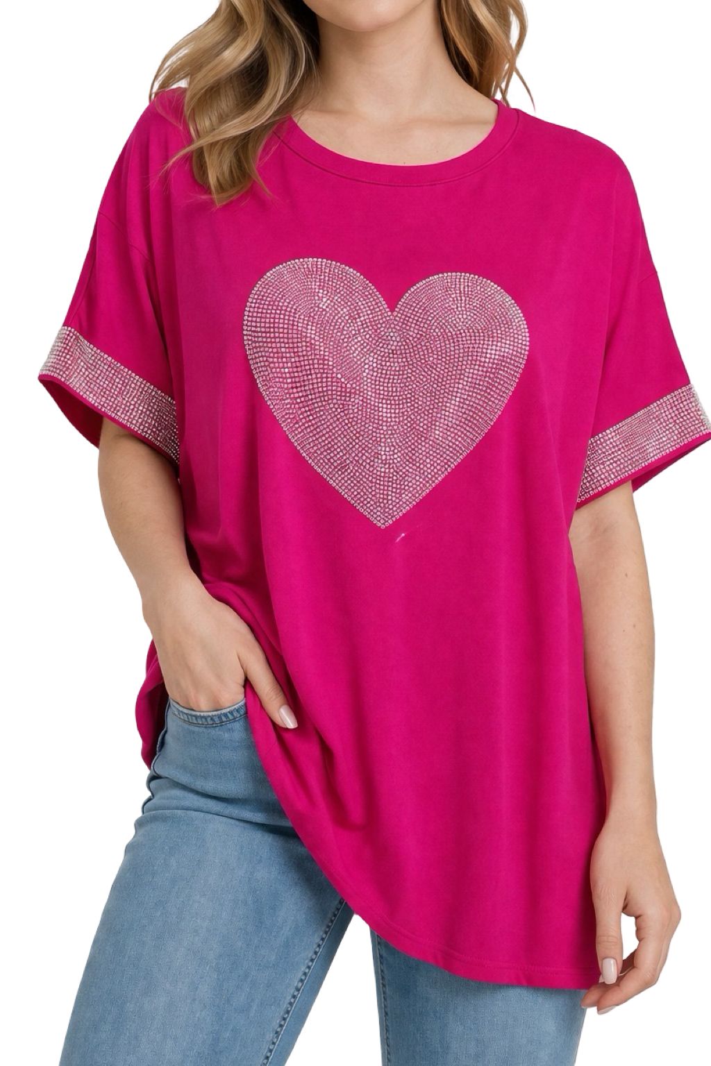 Maglia Oversize Con Strass