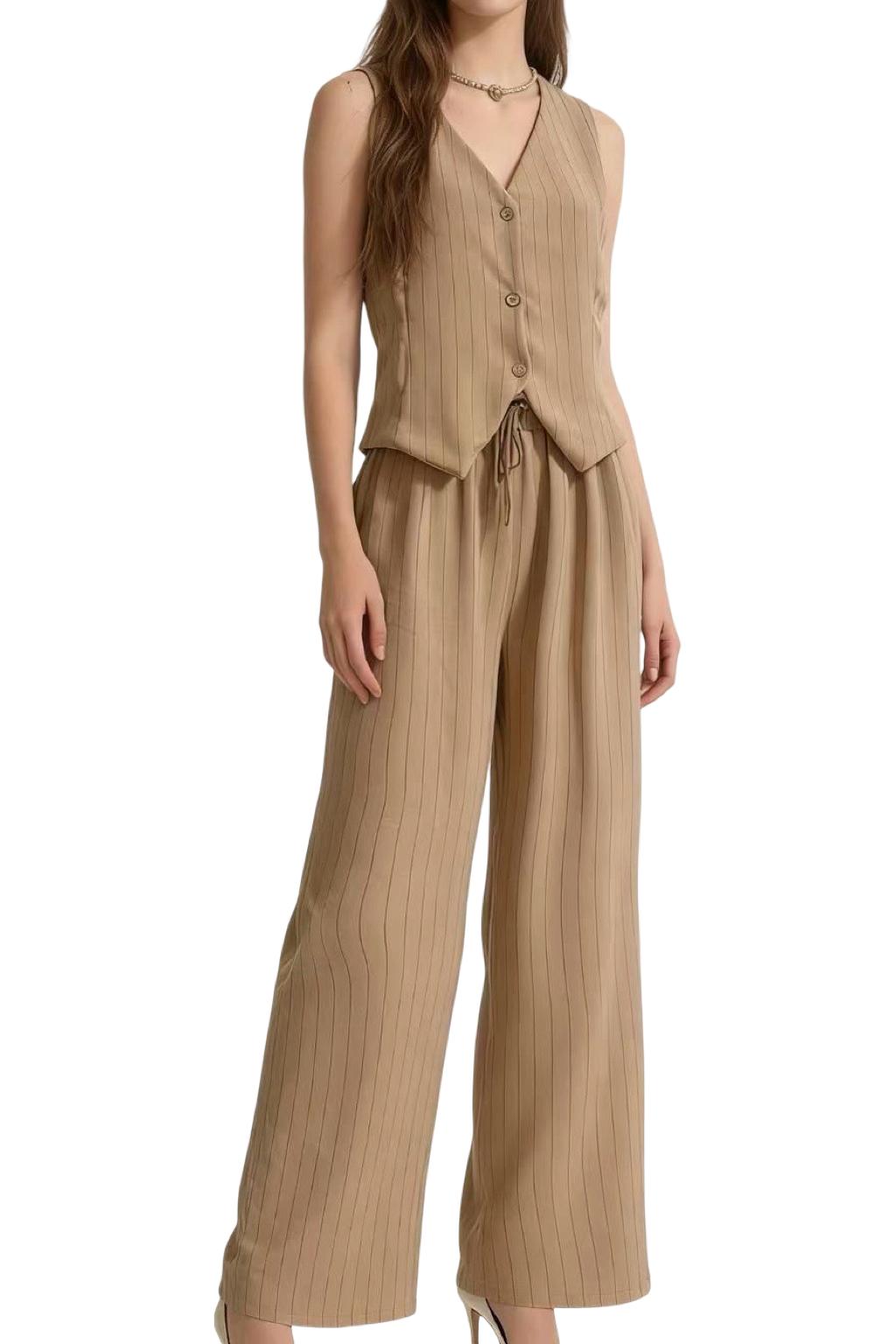 Completo Gilet e Pantaloni Palazzo