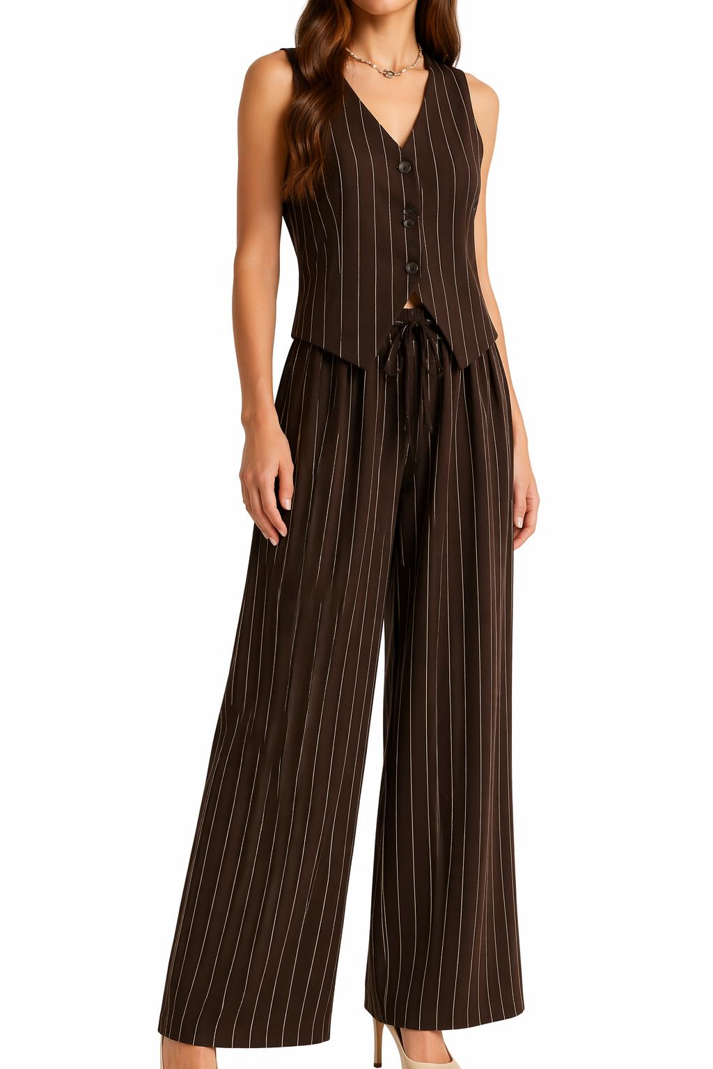 Completo Gilet e Pantaloni Palazzo