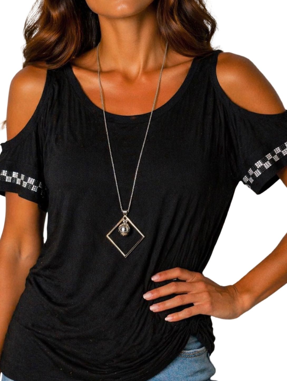 Maglia Spalle Scoperte + Collana