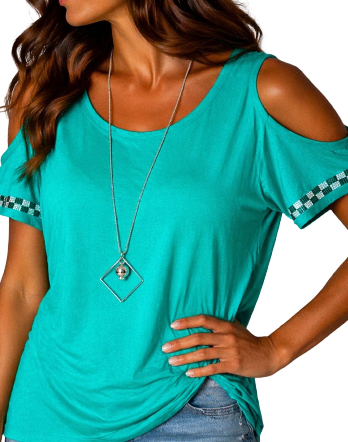 Maglia Spalle Scoperte + Collana