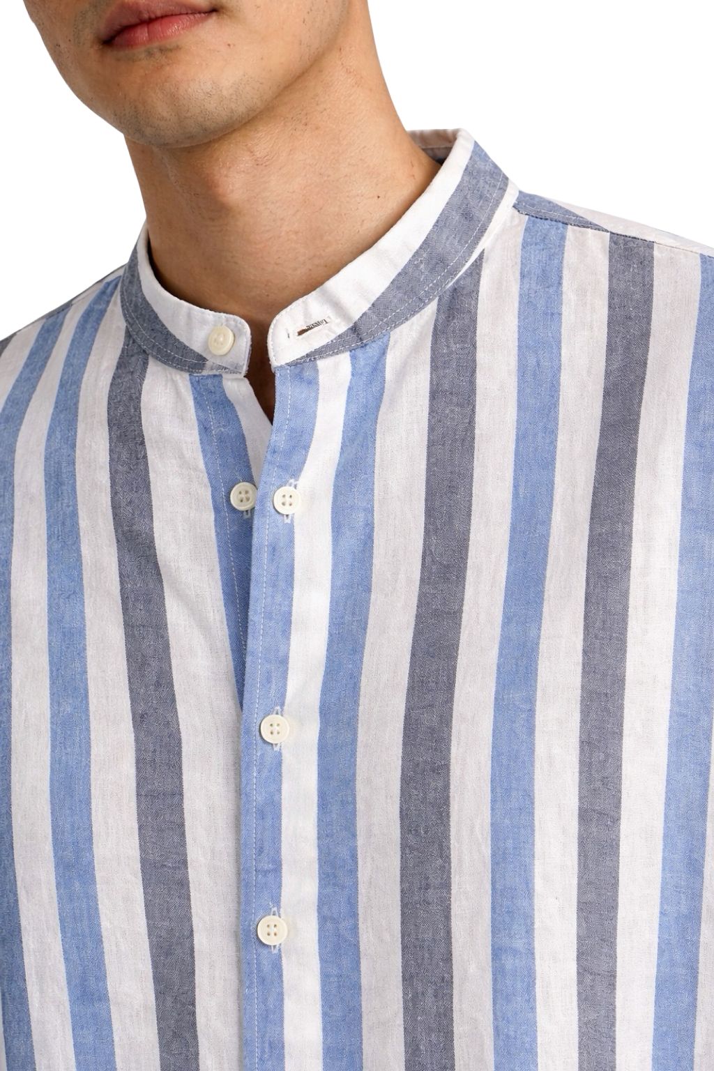 Camicia Lino Righe Oversize