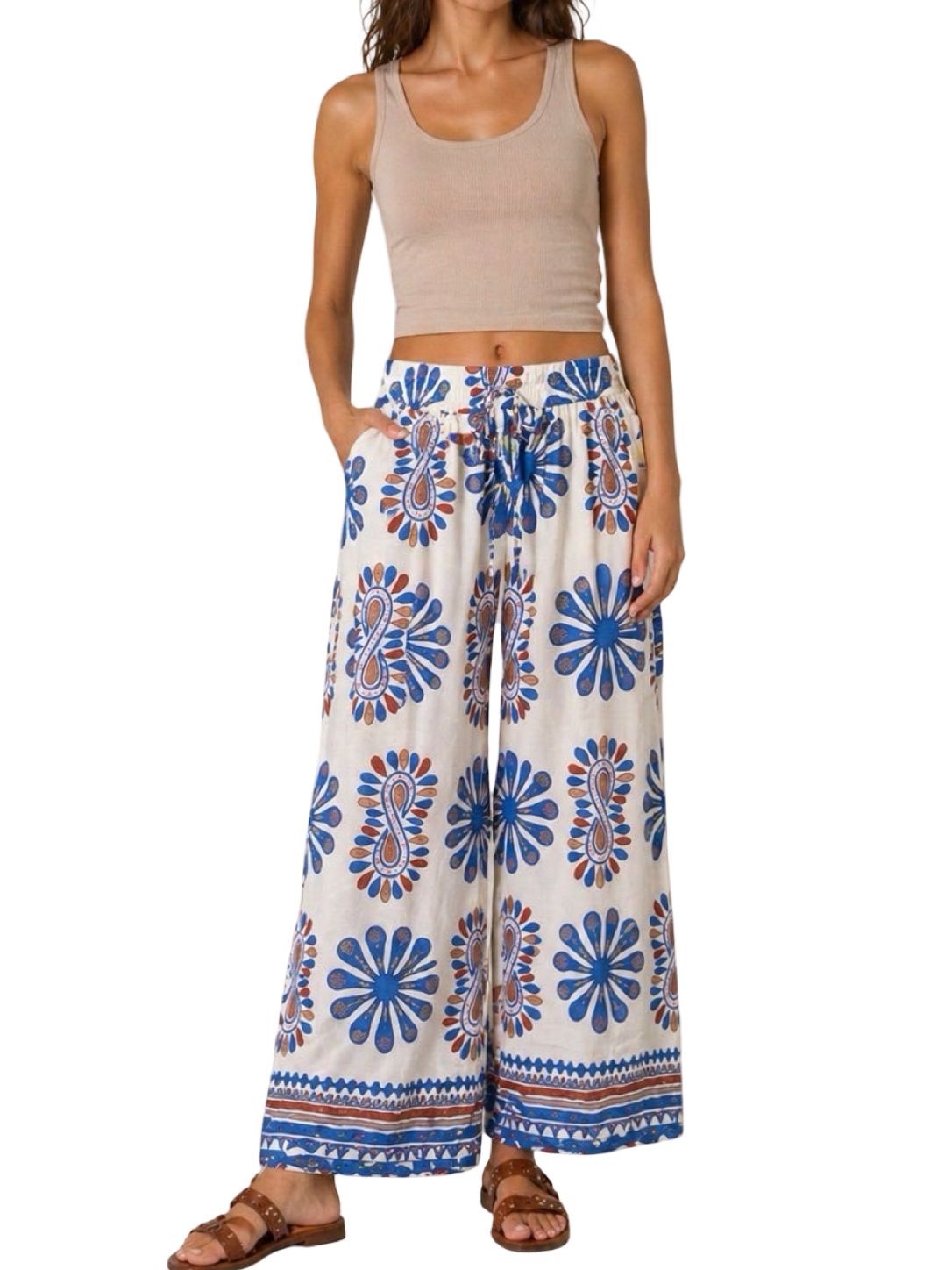 Pantaloni Fantasia Mediterranea