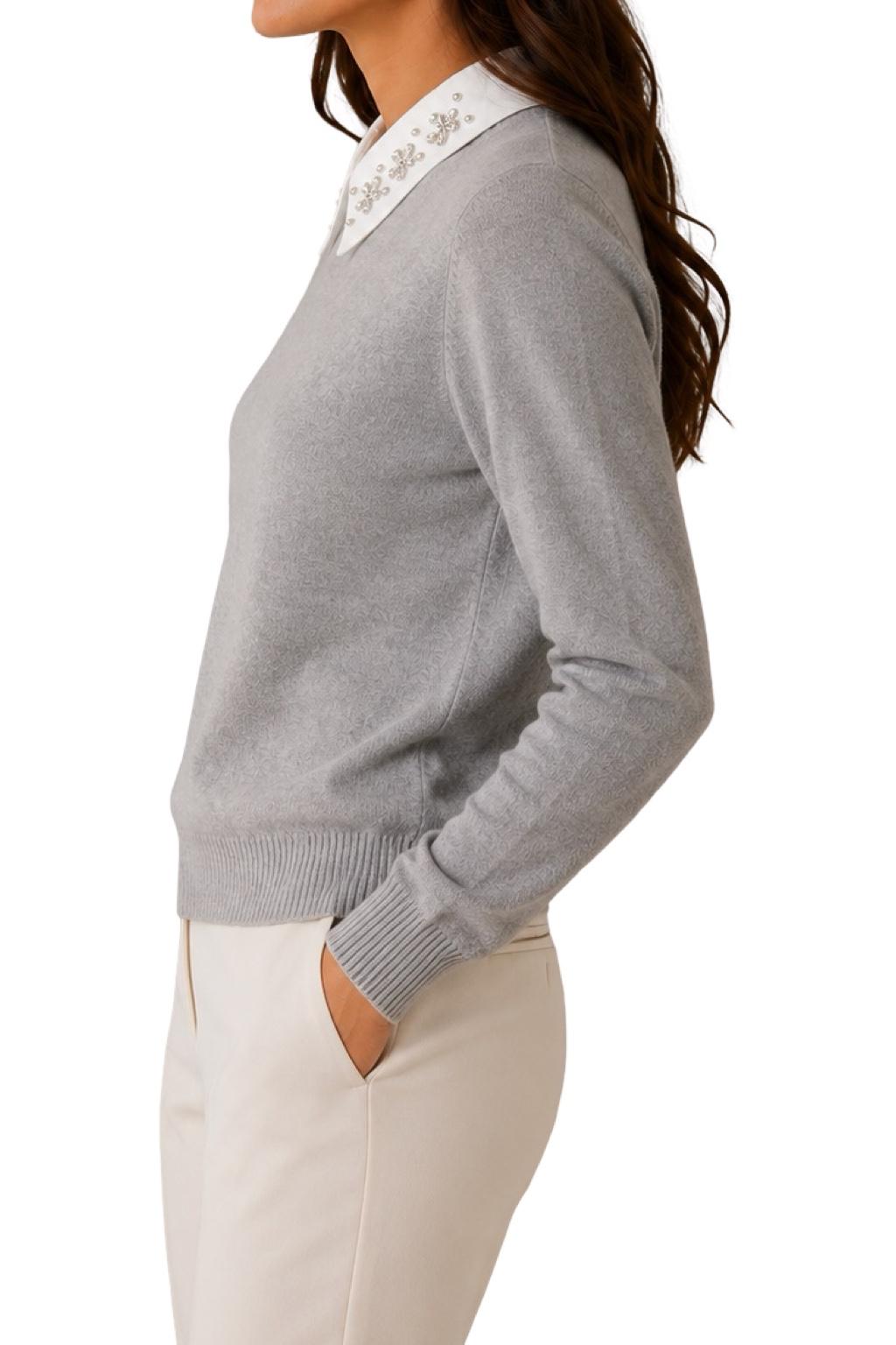 Maglia Colletto Camicia