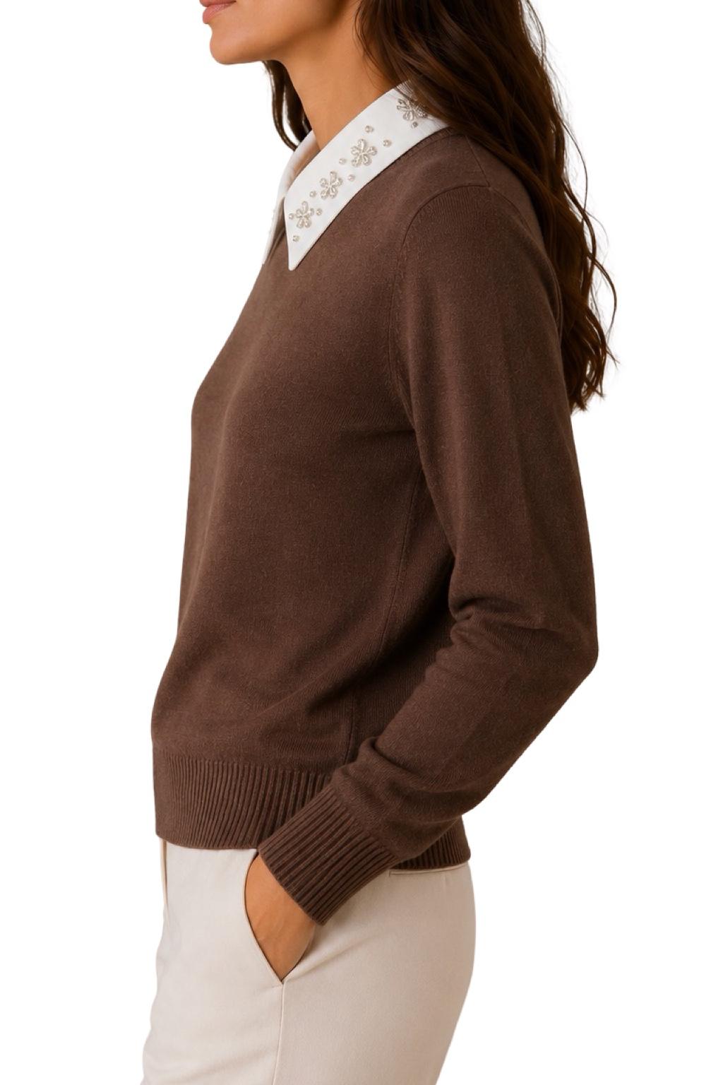Maglia Colletto Camicia