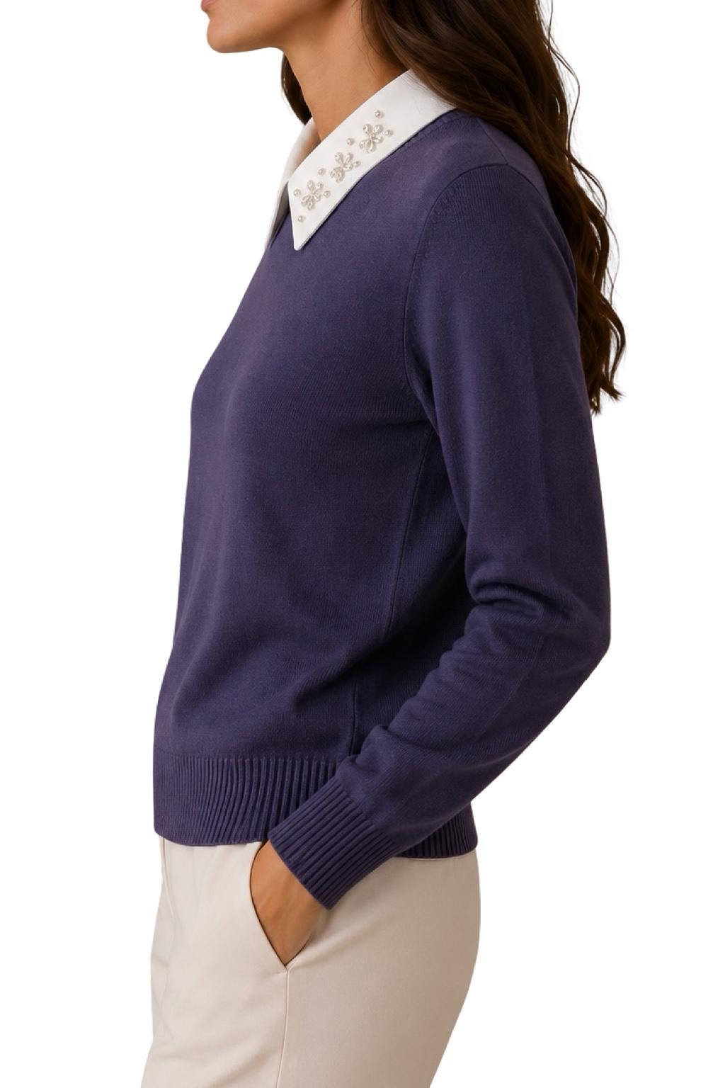 Maglia Colletto Camicia