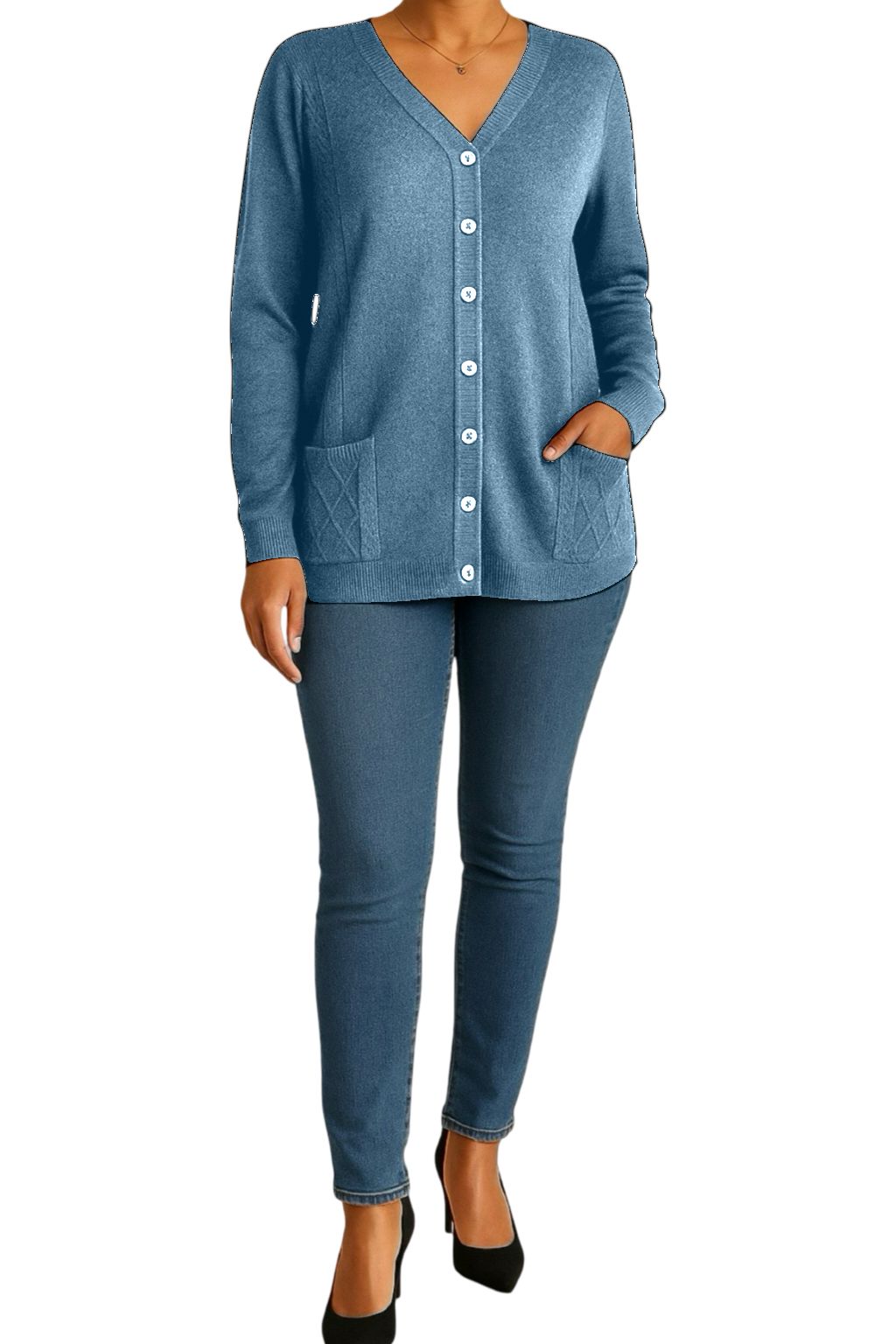 Cardigan Bottoncini e Tasche