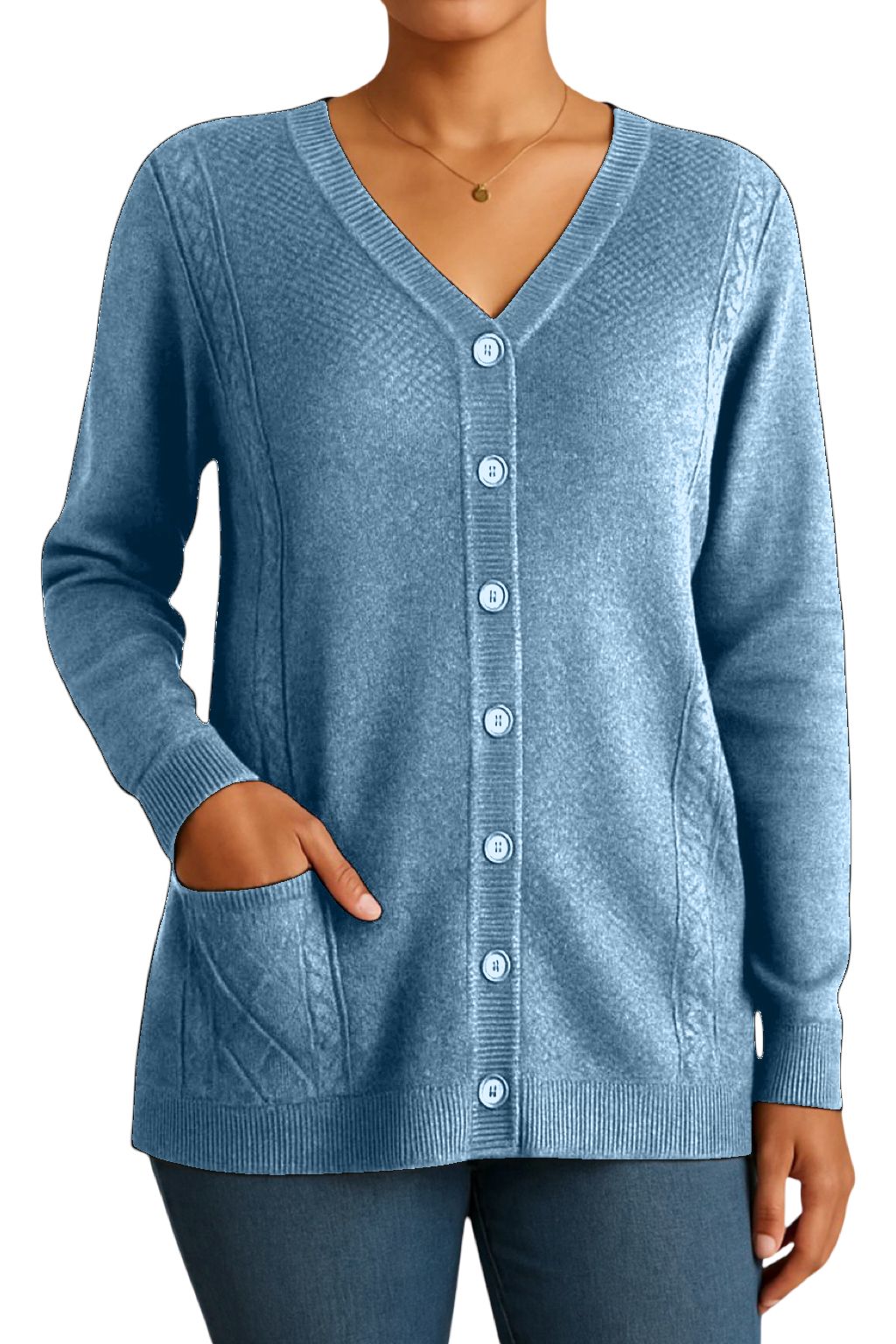 Cardigan Bottoncini e Tasche