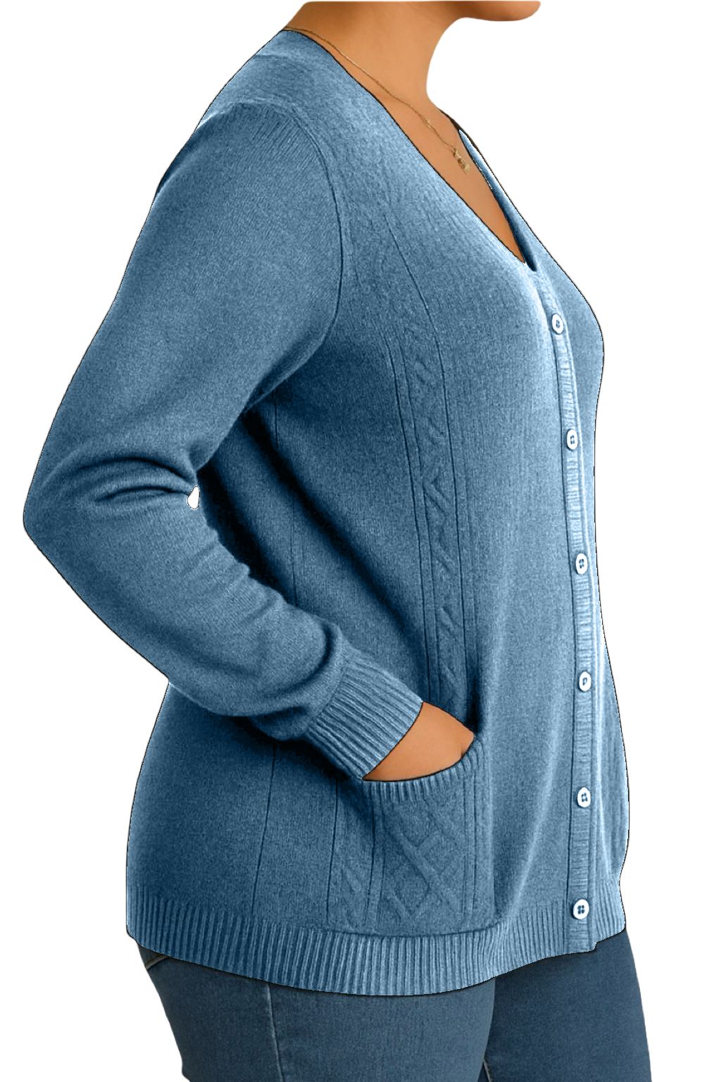 Cardigan Bottoncini e Tasche