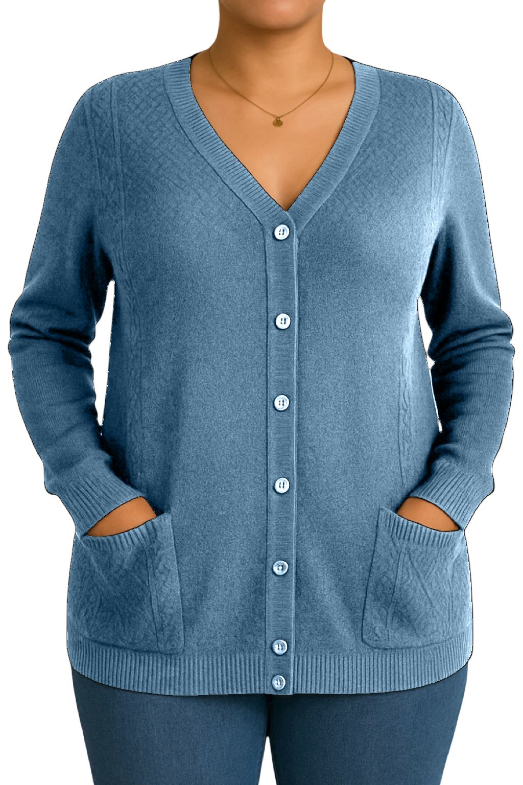 Cardigan Bottoncini e Tasche