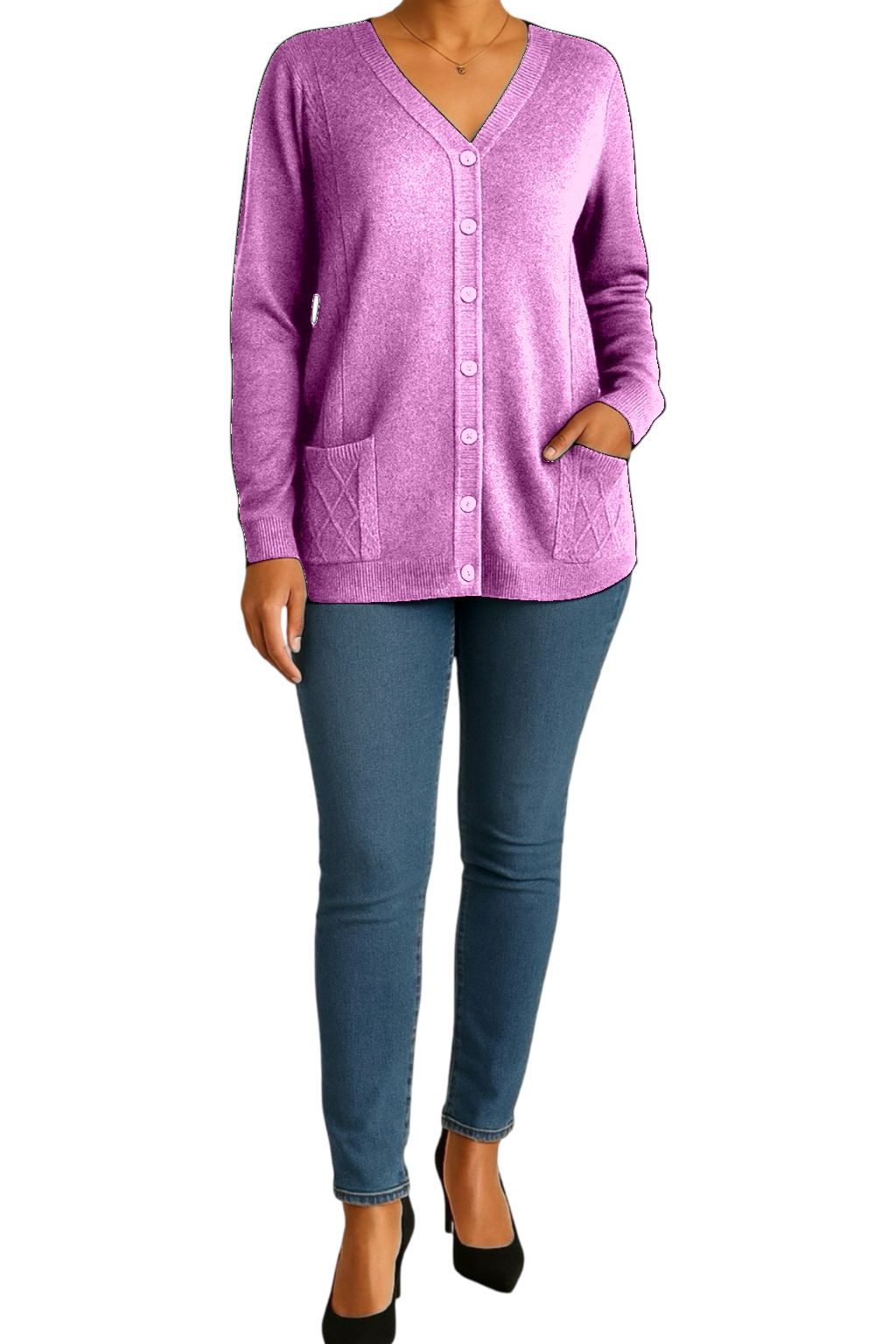 Cardigan Bottoncini e Tasche