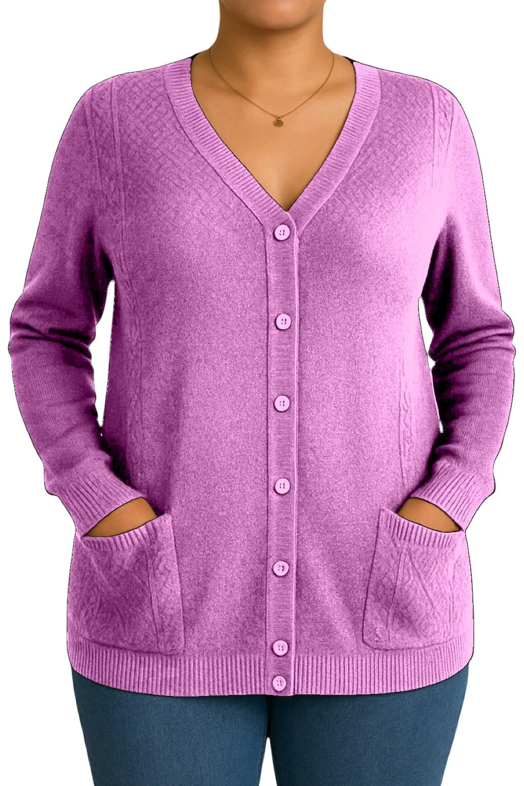 Cardigan Bottoncini e Tasche