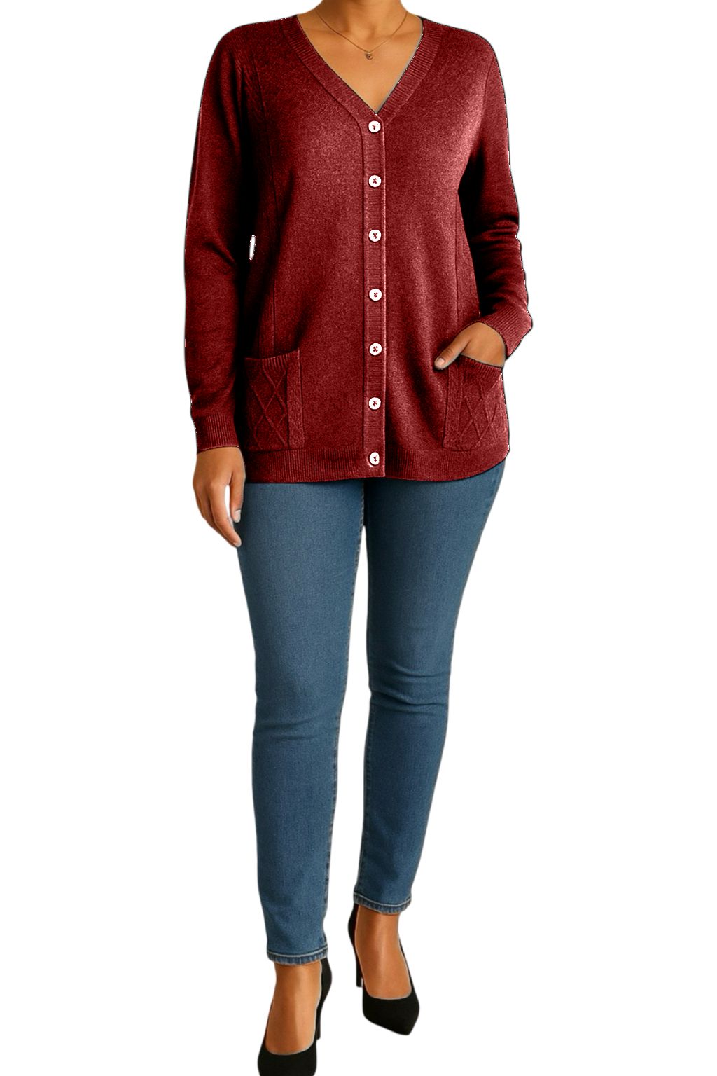 Cardigan Bottoncini e Tasche