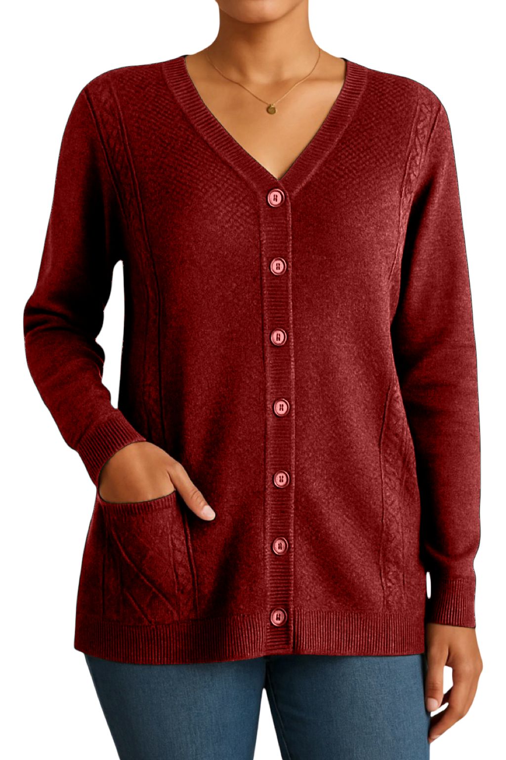 Cardigan Bottoncini e Tasche