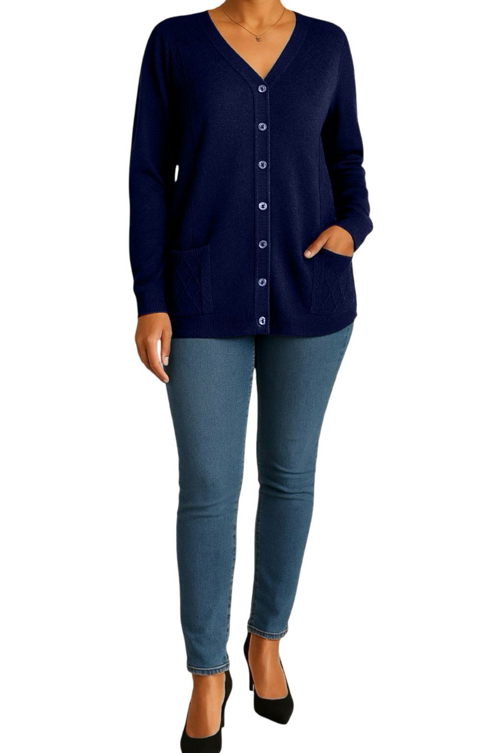 Cardigan Bottoncini e Tasche