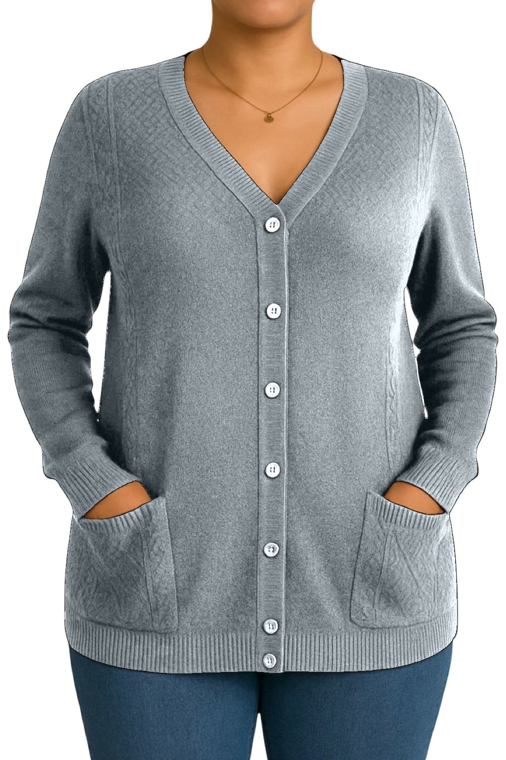 Cardigan Bottoncini e Tasche