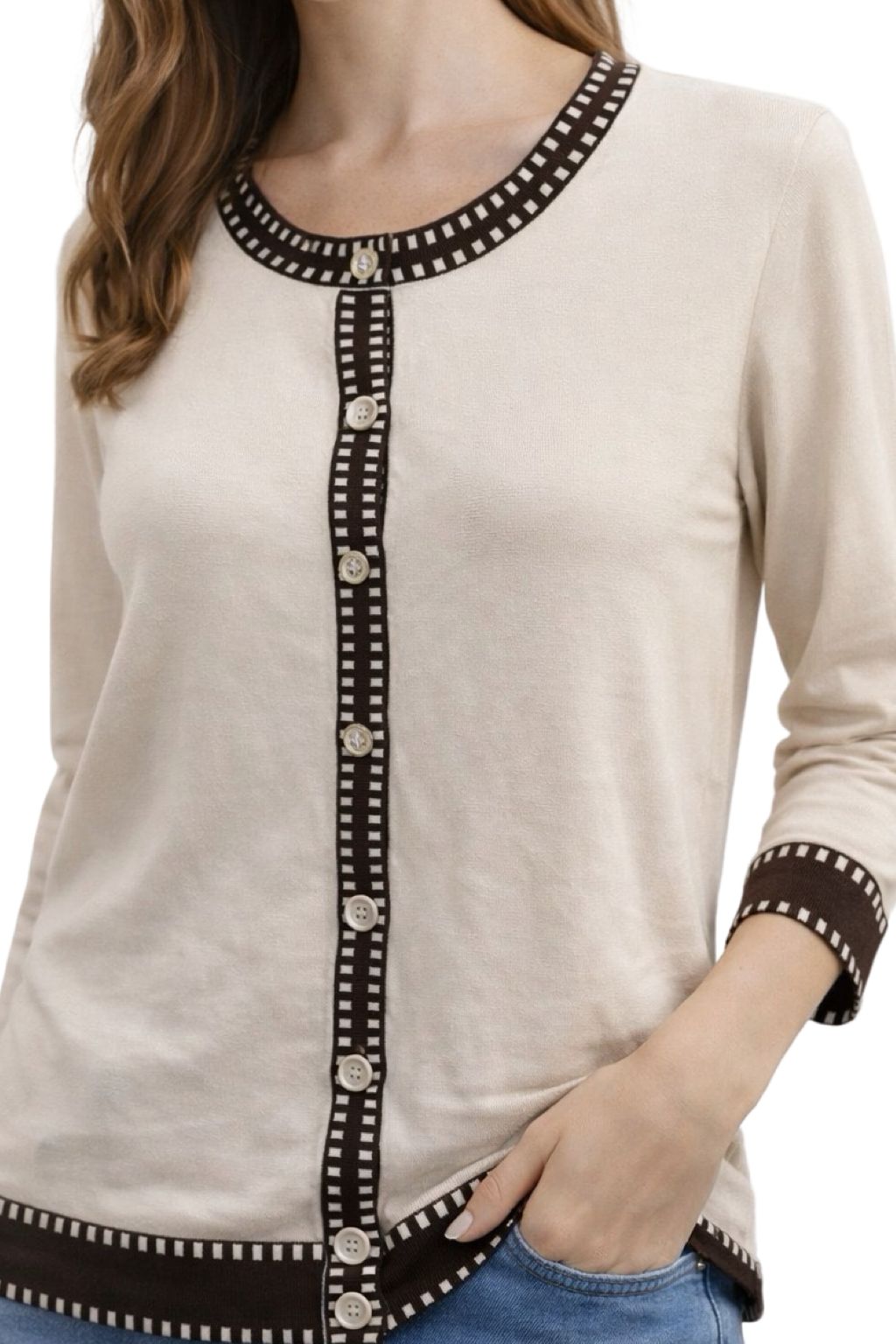 Cardigan Di Filo